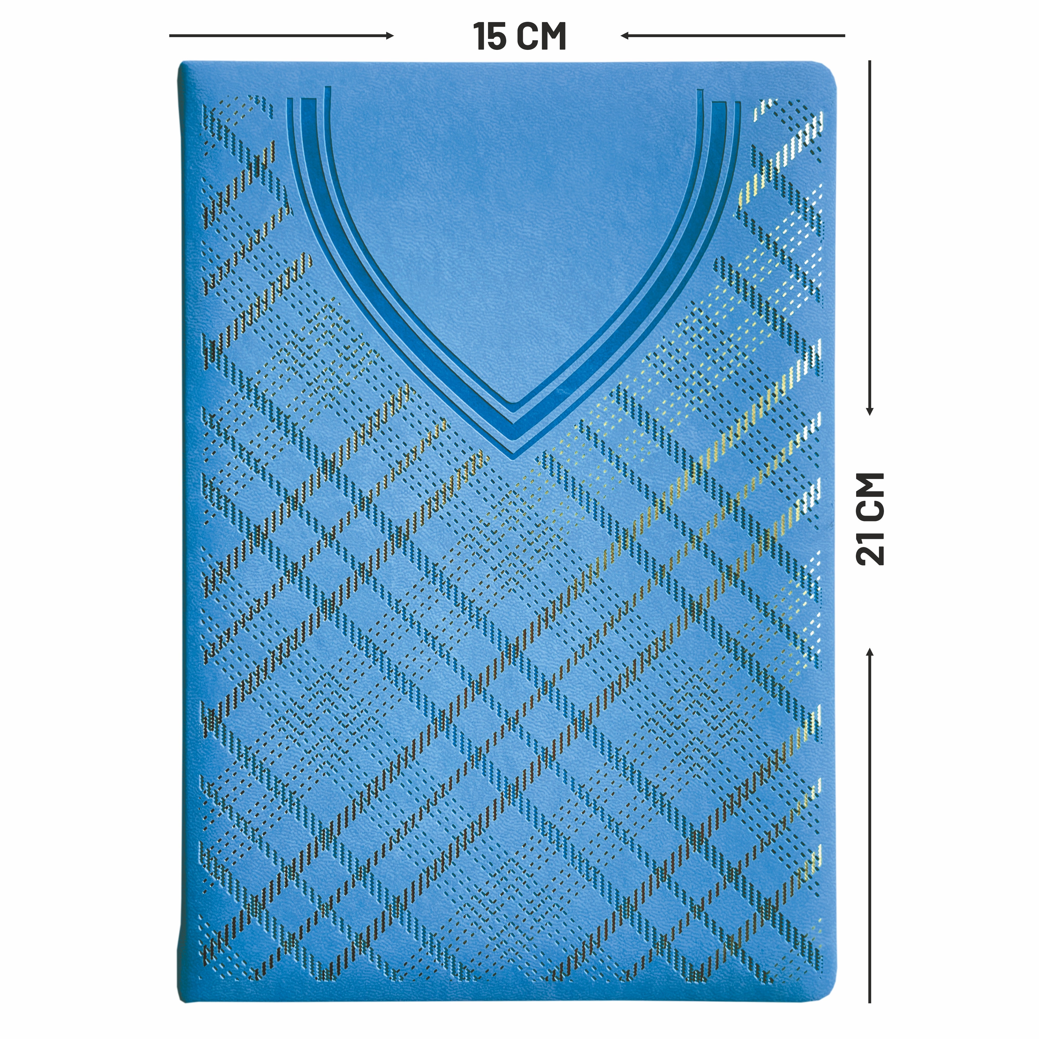 Anupam Dap Journal - A5 Size, 192 Pages - Crafted from Fine Leather Textured PU with Trendy Shirt-Styled Design