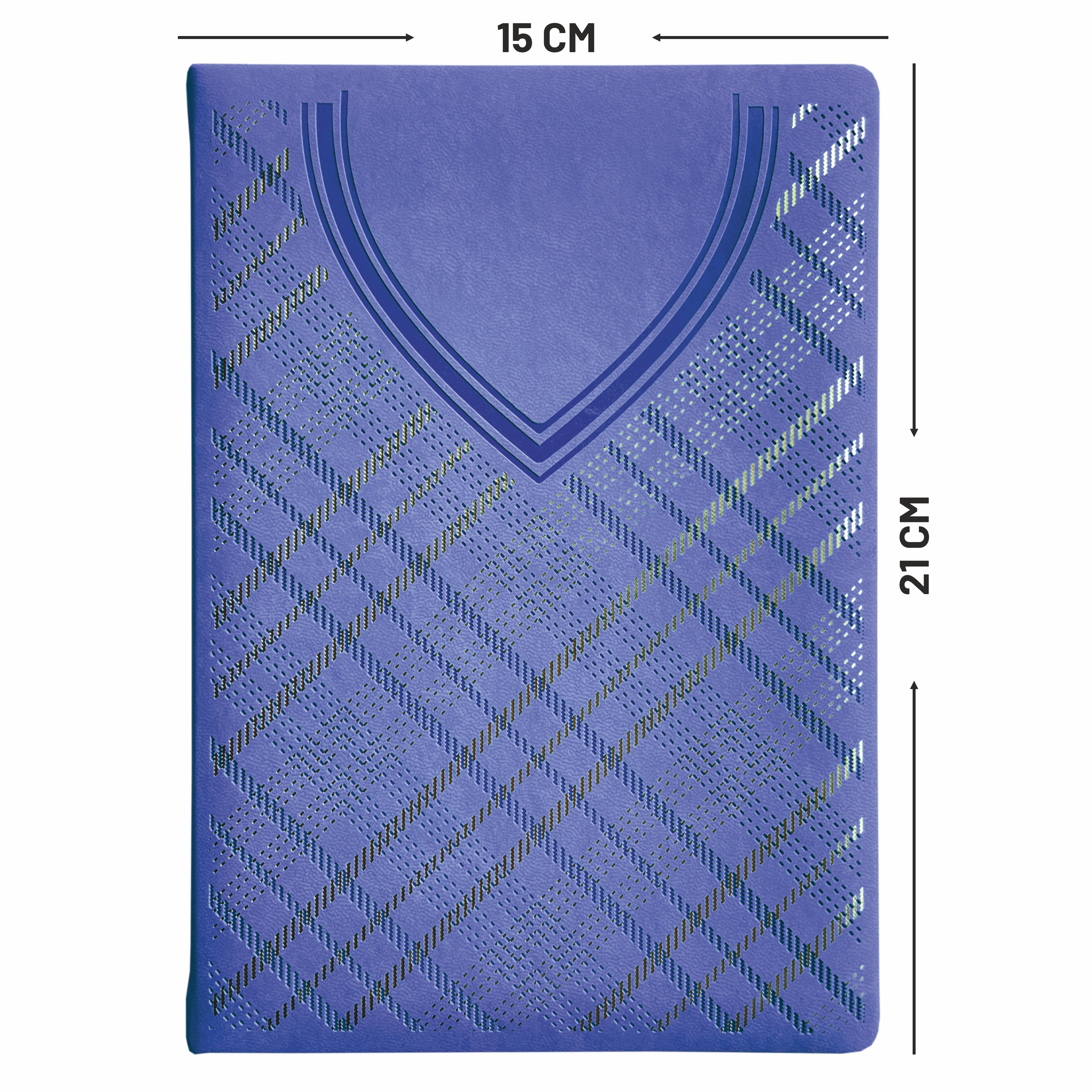 Anupam Dap Journal - A5 Size, 192 Pages - Crafted from Fine Leather Textured PU with Trendy Shirt-Styled Design