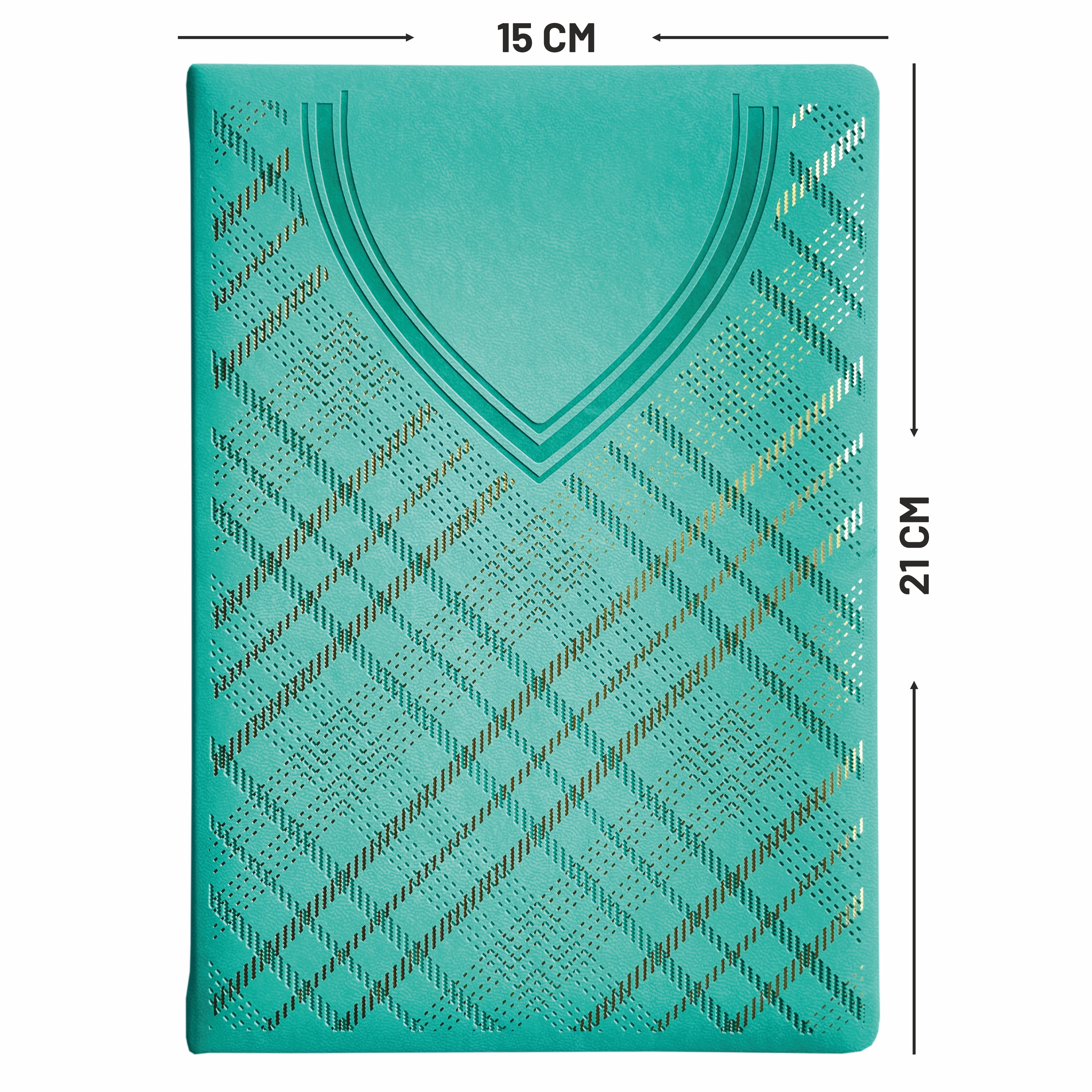 Anupam Dap Journal - A5 Size, 192 Pages - Crafted from Fine Leather Textured PU with Trendy Shirt-Styled Design