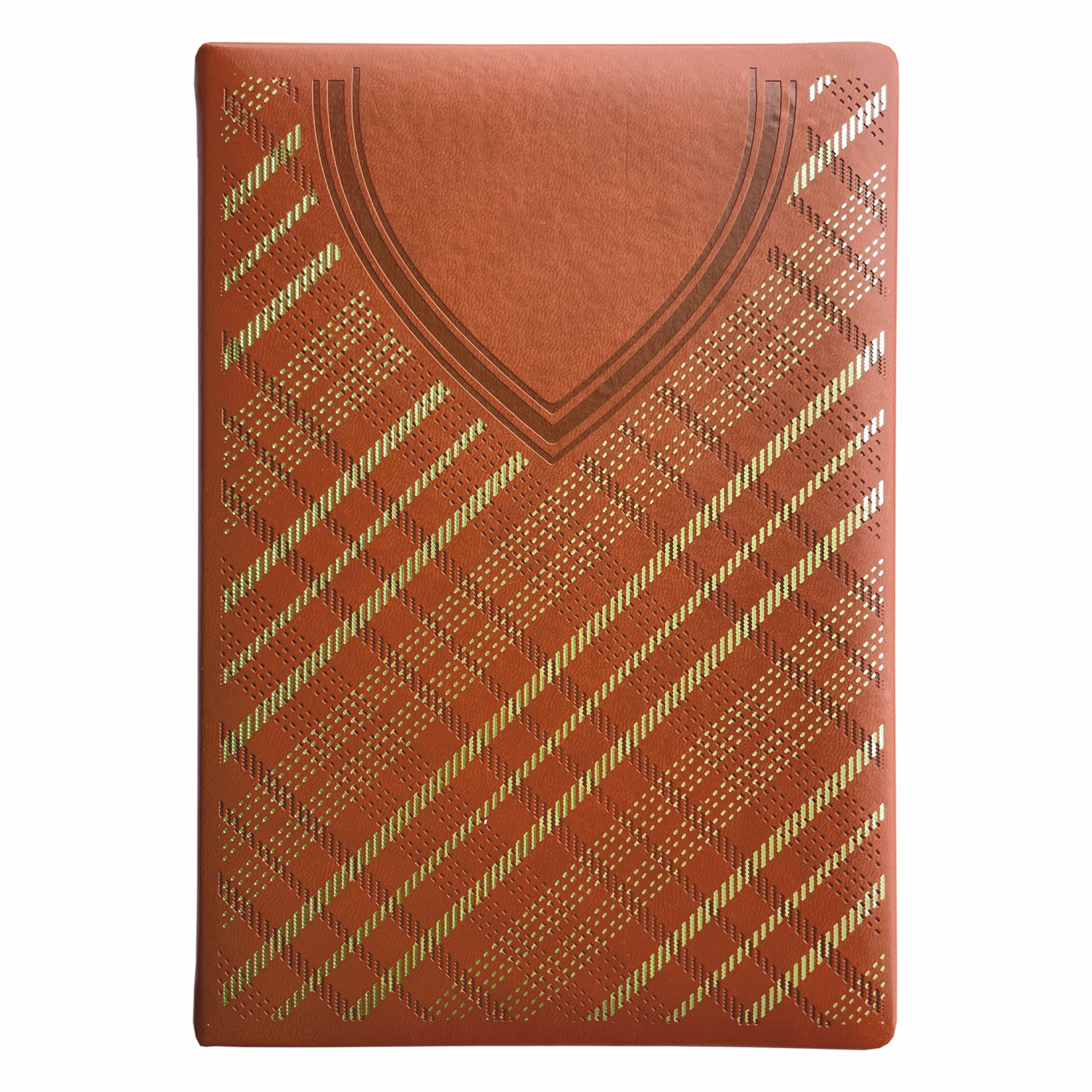 Anupam Dap Journal - A5 Size, 192 Pages - Crafted from Fine Leather Textured PU with Trendy Shirt-Styled Design