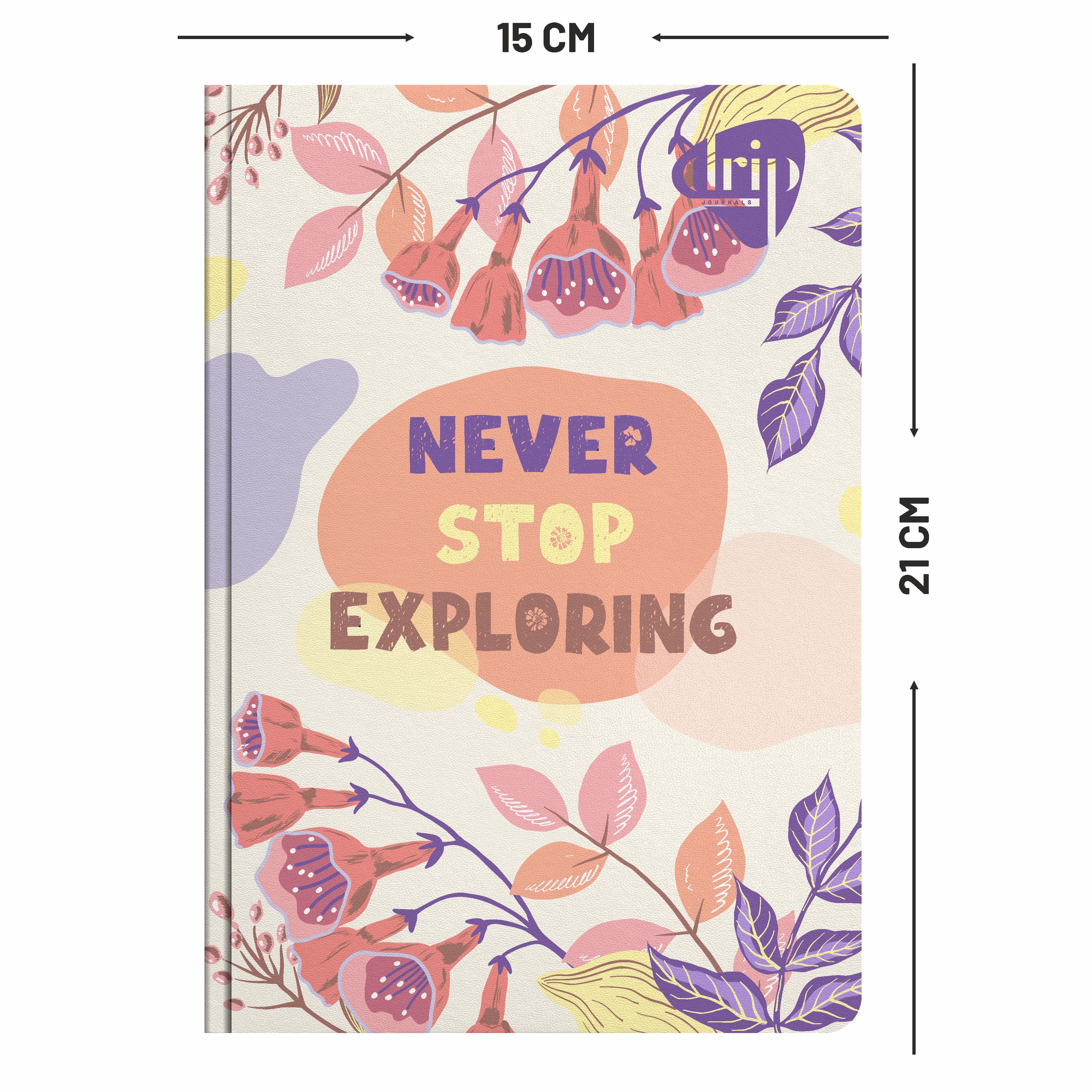 Anupam Drip Journal 160 Pages, 80 GSM Ruled Paper | Vibrant Colour Designer Inside Pages | Soft Bound Aesthetic Cover | A5 Size for Journaling, Notes &amp; Planning&nbsp;