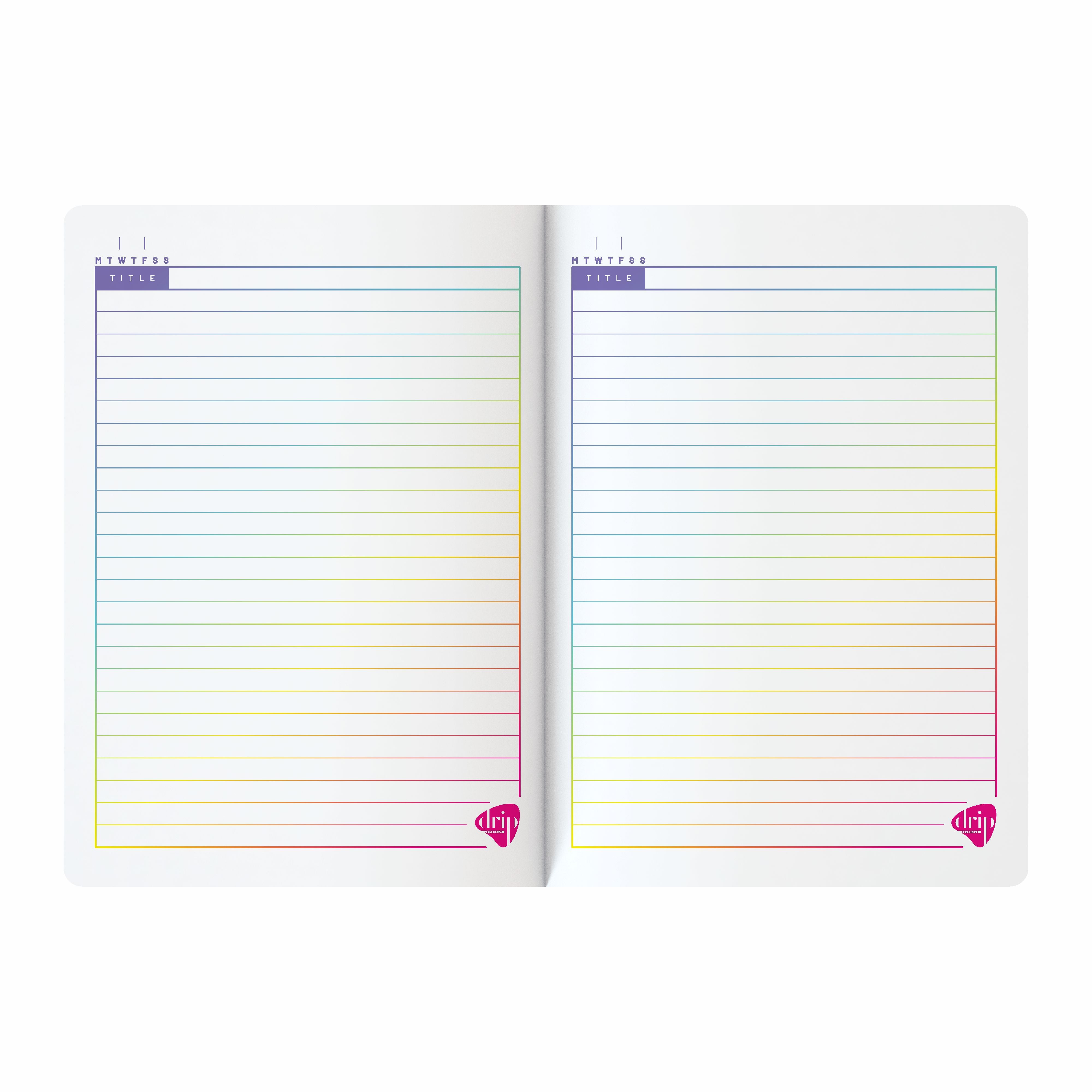 Anupam Drip Journal 160 Pages, 80 GSM Ruled Paper | Vibrant Colour Designer Inside Pages | Soft Bound Aesthetic Cover | A5 Size for Journaling, Notes &amp; Planning&nbsp;