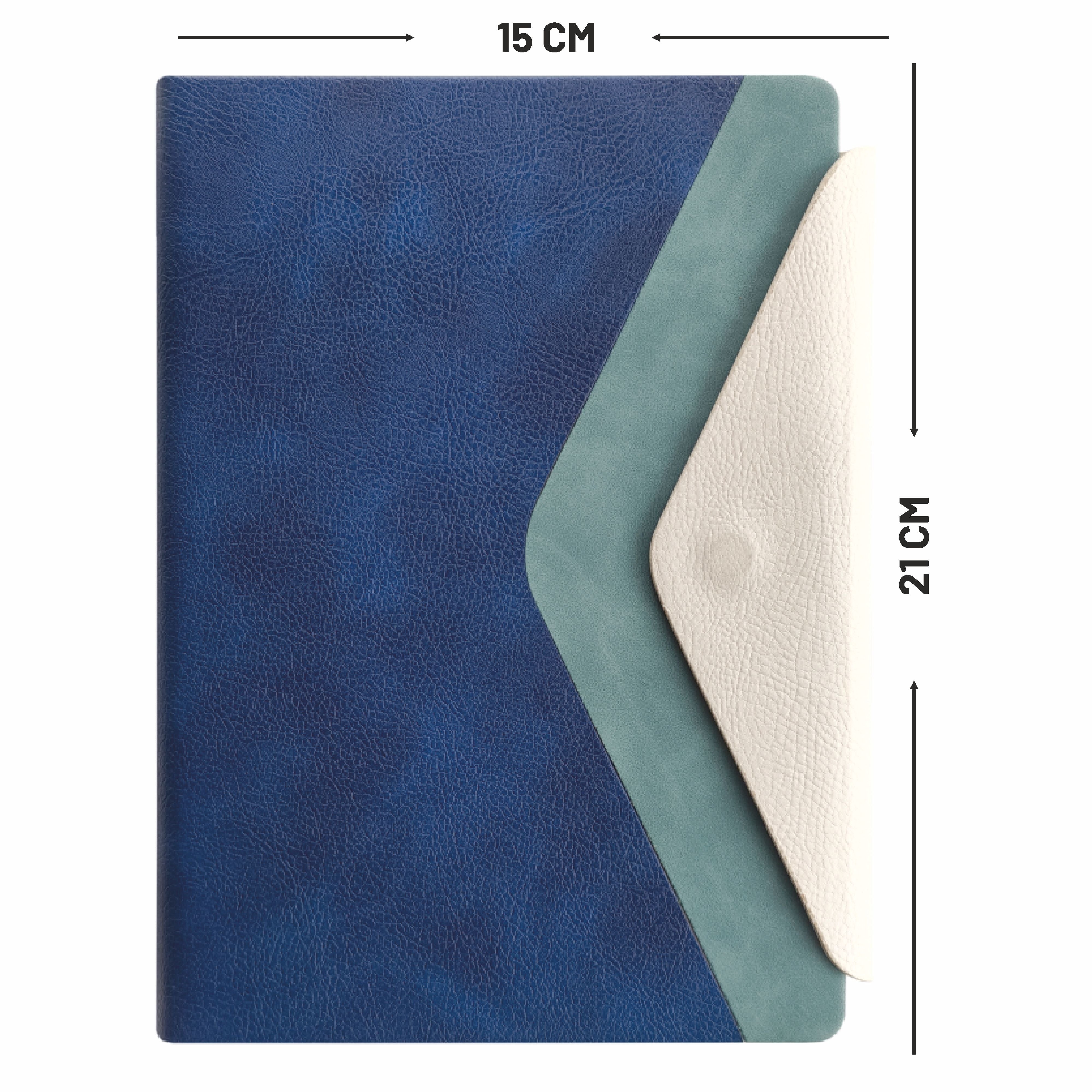 Anupam Envy Elegance Redefined A5 Journal | 160 Pages, 100 GSM Premium Paper | 3-Tone PU Design | Magnetic Closure, Lay flat, Water & Bill Tracker, Monthly & Yearly Planner