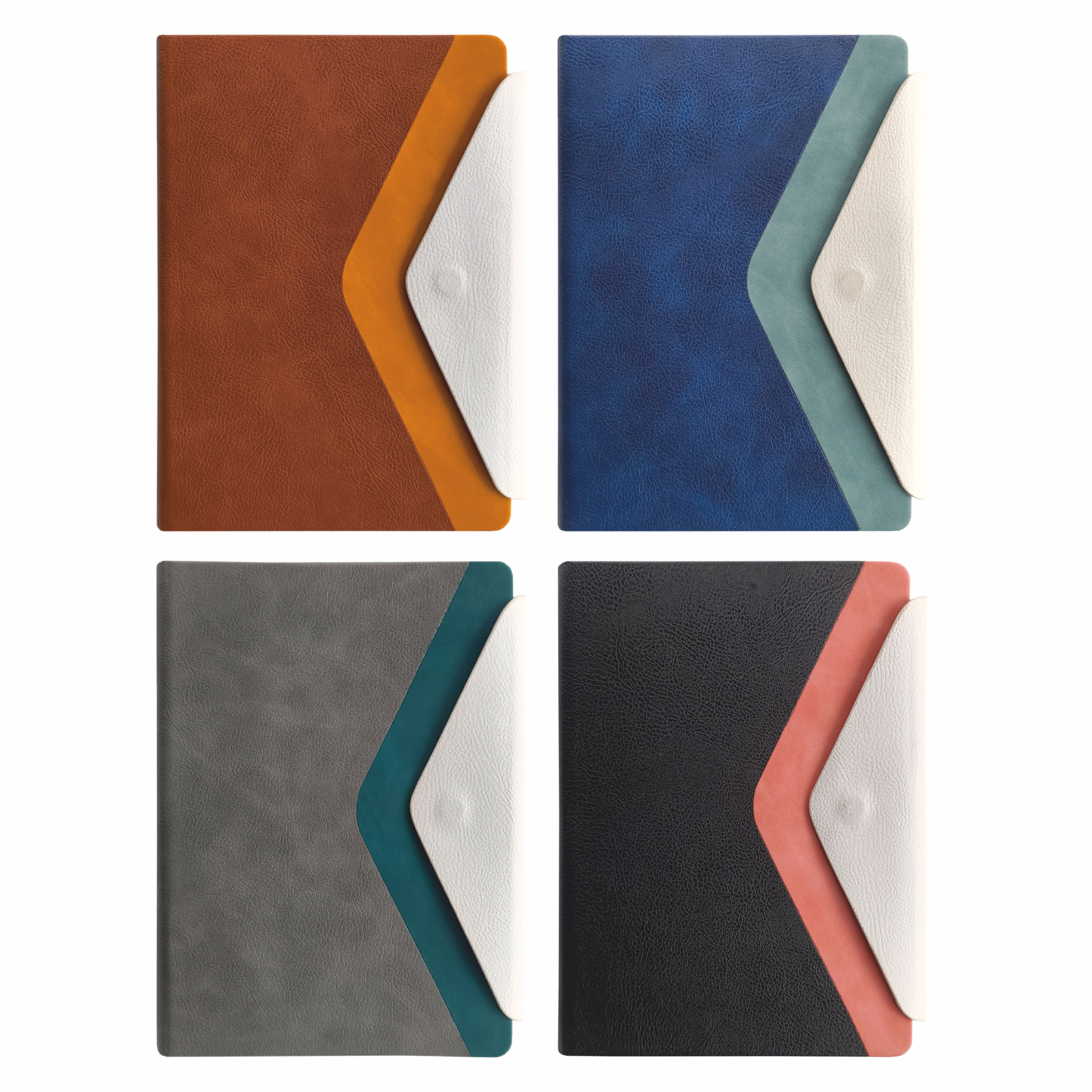 Anupam Envy Elegance Redefined A5 Journal | 160 Pages, 100 GSM Premium Paper | 3-Tone PU Design | Magnetic Closure, Lay flat, Water & Bill Tracker, Monthly & Yearly Planner