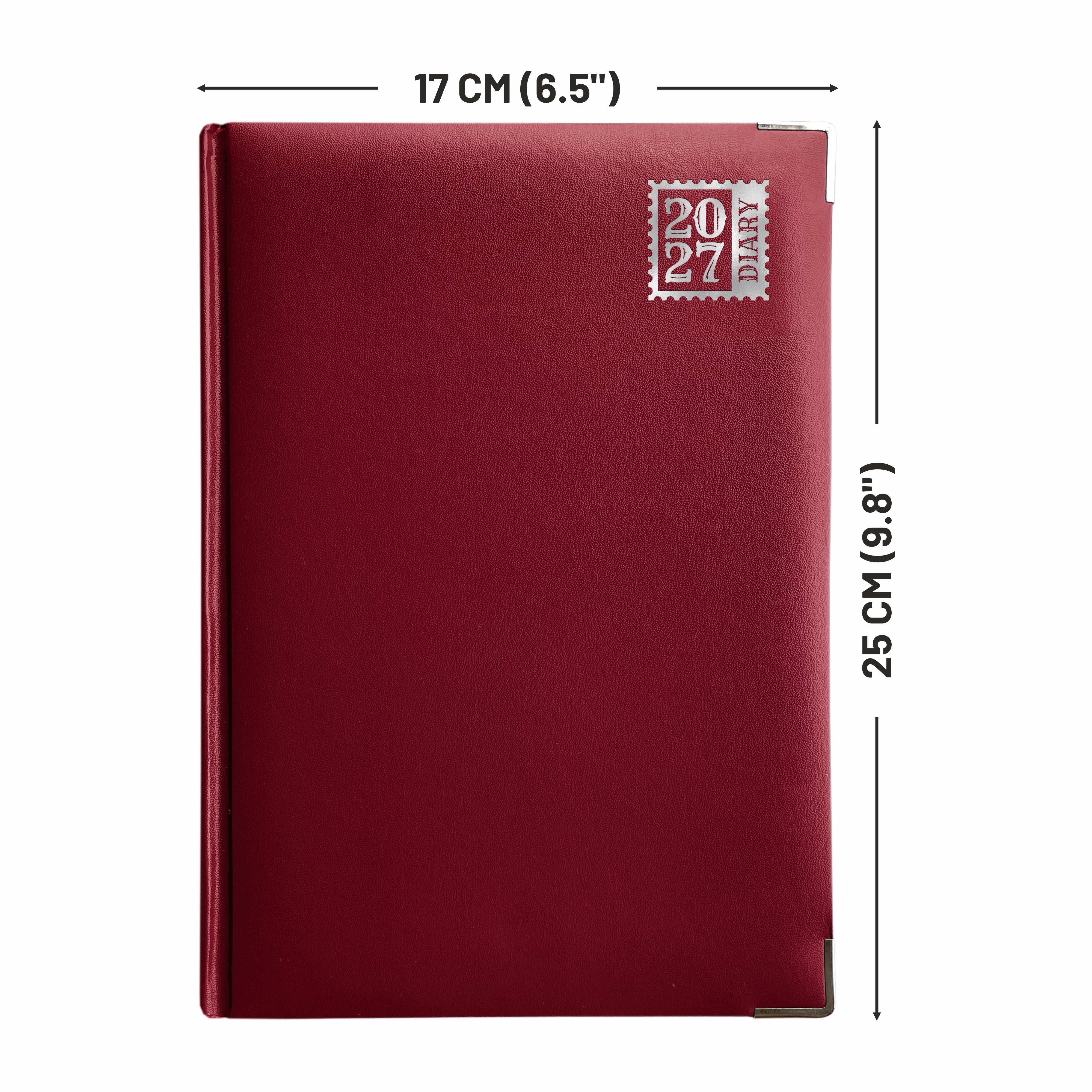 Anupam Fash 2027 Diary with Dates, 2027 Daily Planner Full Page for Monday - Friday and Saturday-Sunday in one Page with Monthly Calendar, January to December 365 Days