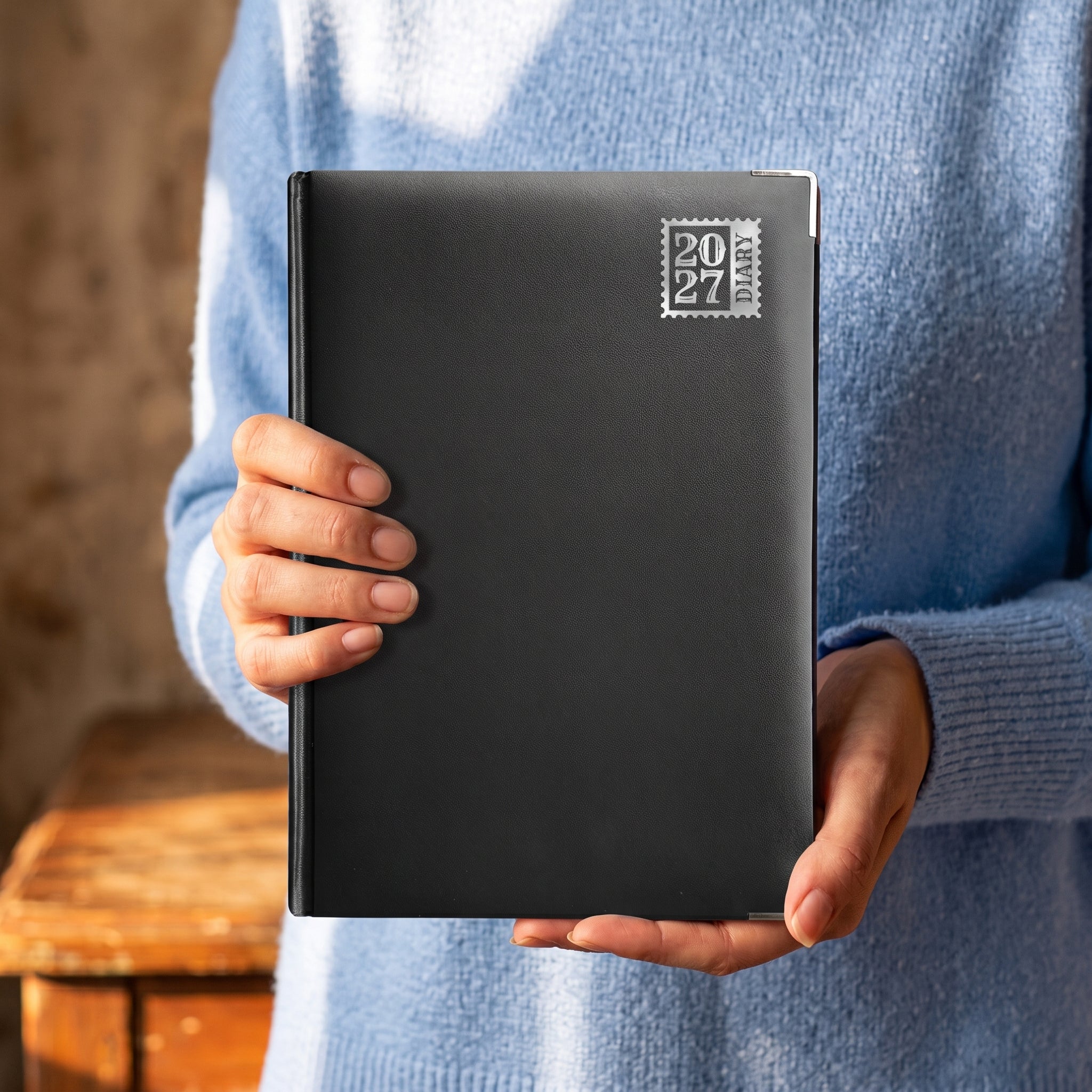 Anupam Fash 2027 Diary with Dates, 2027 Daily Planner Full Page for Monday - Friday and Saturday-Sunday in one Page with Monthly Calendar, January to December 365 Days