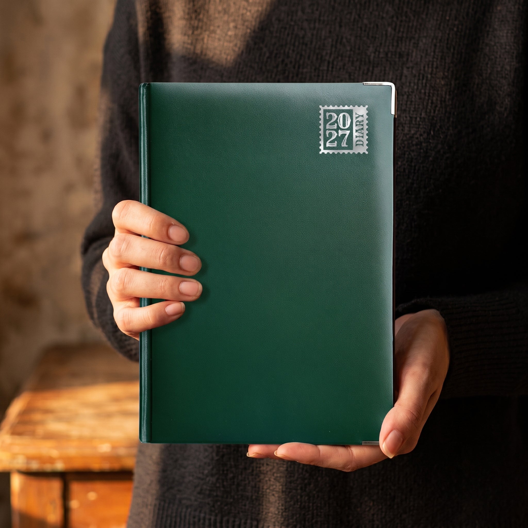 Anupam Fash 2027 Diary with Dates, 2027 Daily Planner Full Page for Monday - Friday and Saturday-Sunday in one Page with Monthly Calendar, January to December 365 Days