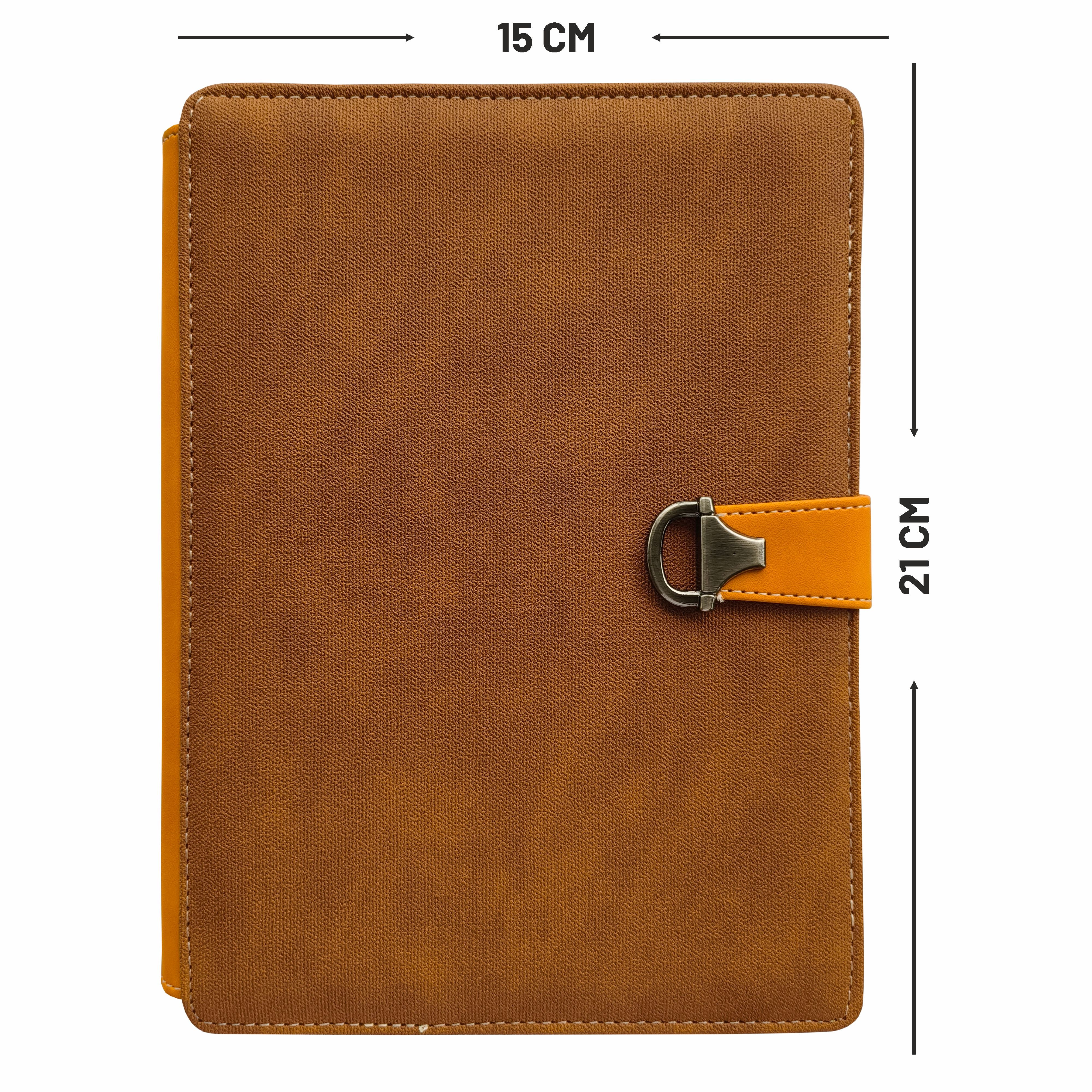 Anupam Glitz Journal Notebook 100 Gsm PU Leather Notebook| A5 Planner with Magnetic Closure, Water & Bill Tracker, Monthly & Yearly Planner, 180° Flat Design, Card Pockets, Passport Holder & Metal Pen – 120 Pages