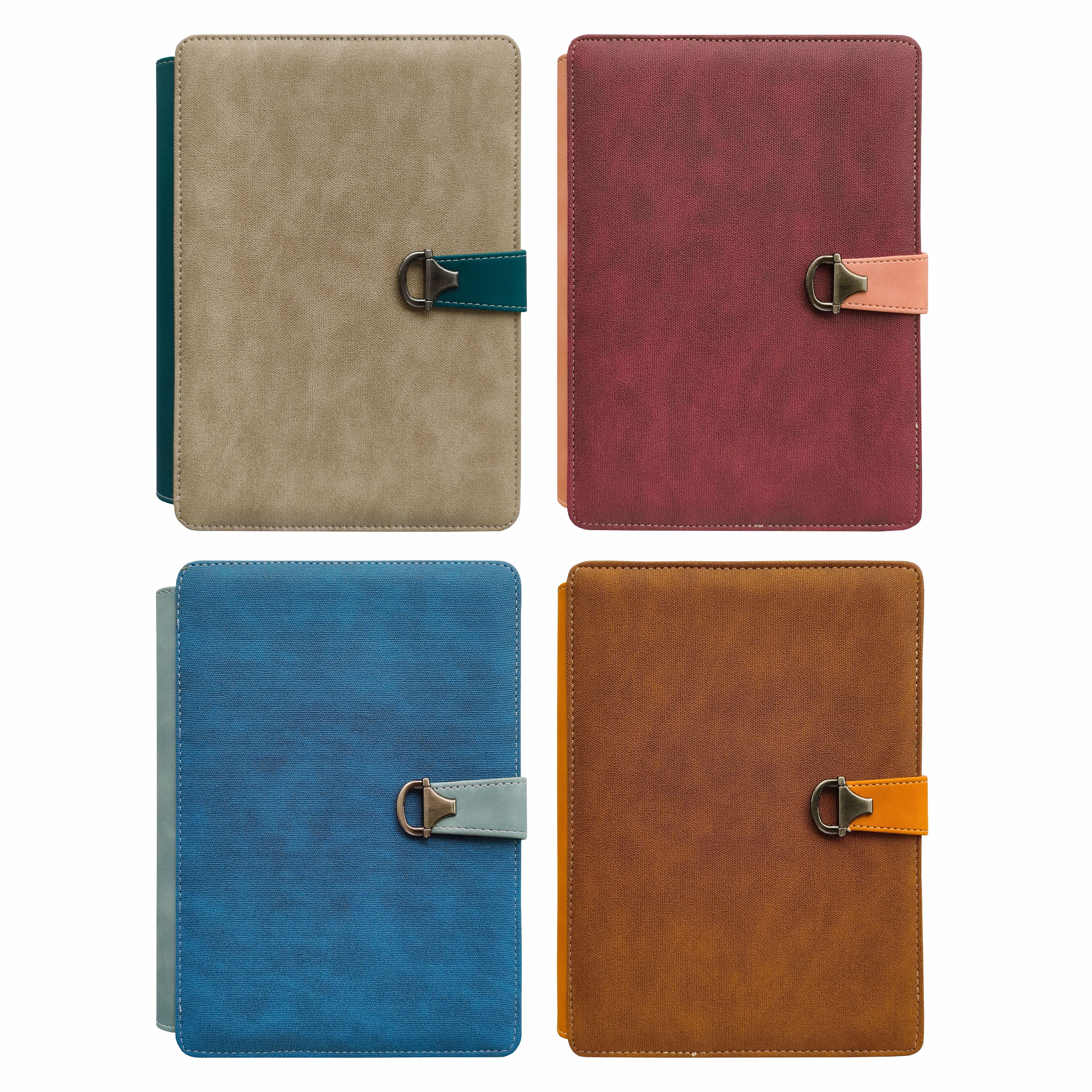 Anupam Glitz Journal Notebook 100 Gsm PU Leather Notebook| A5 Planner with Magnetic Closure, Water & Bill Tracker, Monthly & Yearly Planner, 180° Flat Design, Card Pockets, Passport Holder & Metal Pen – 120 Pages