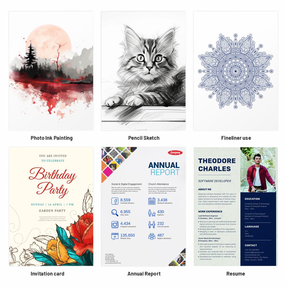 Anupam Ivory Paper Loose Sheets - Art & Craft Painting and Project work