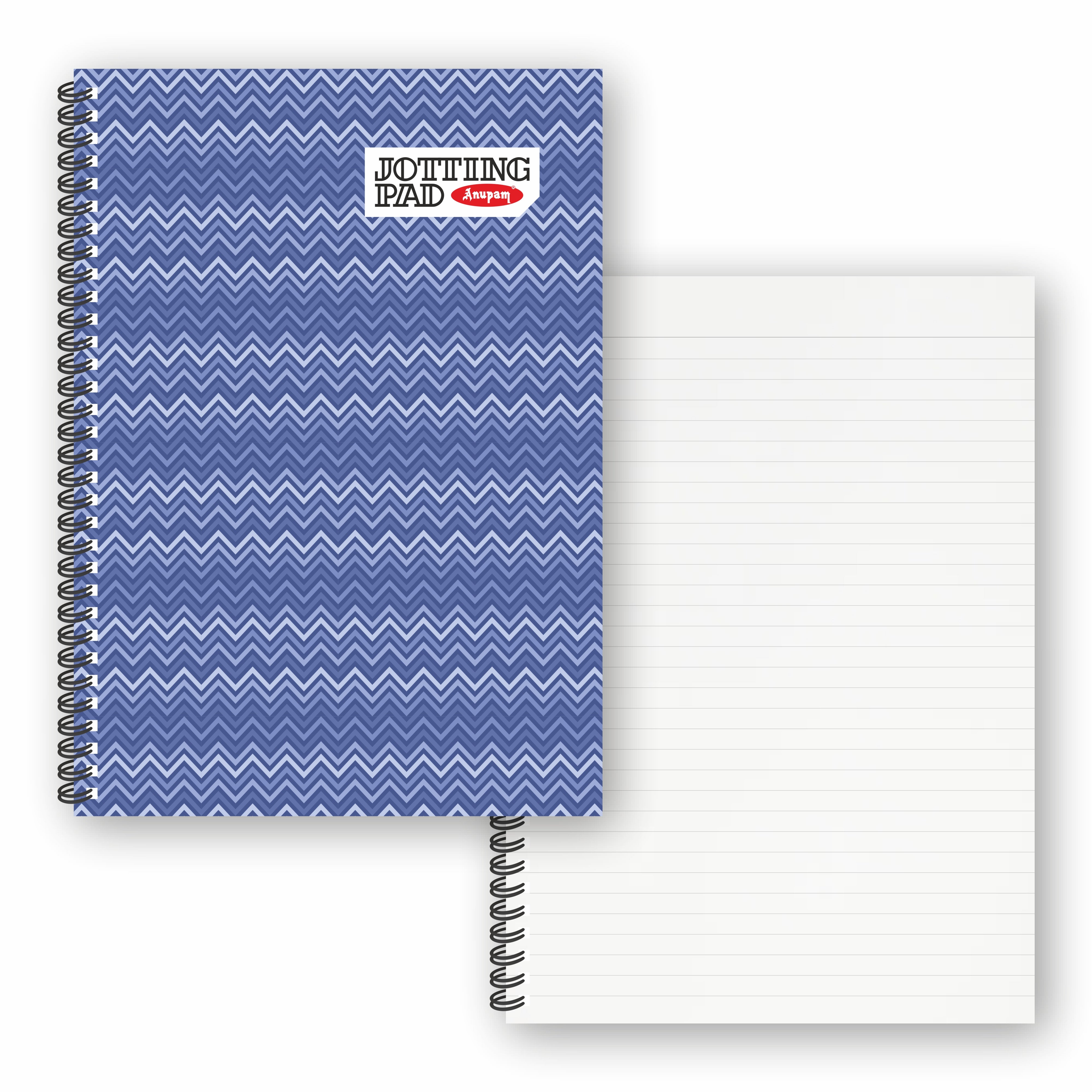 Anupam Spiral Jotting Pads-Lined College Ruled Paper Assorted Covers-Spiral Notebook-Memo Pads-100 pages  (Pack)