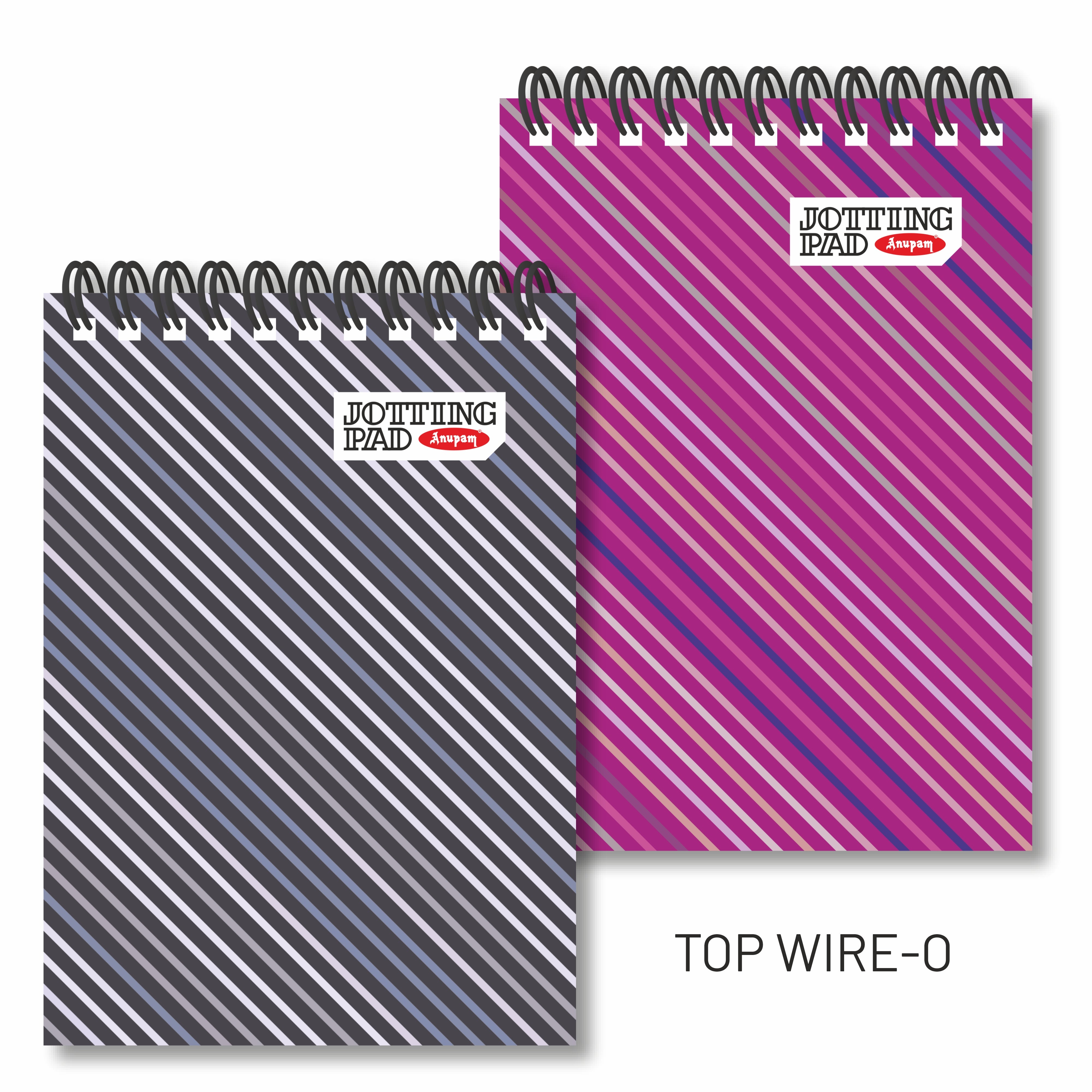 Anupam Spiral Jotting Pads-Lined College Ruled Paper Assorted Covers-Spiral Notebook-Memo Pads-100 pages  (Pack)