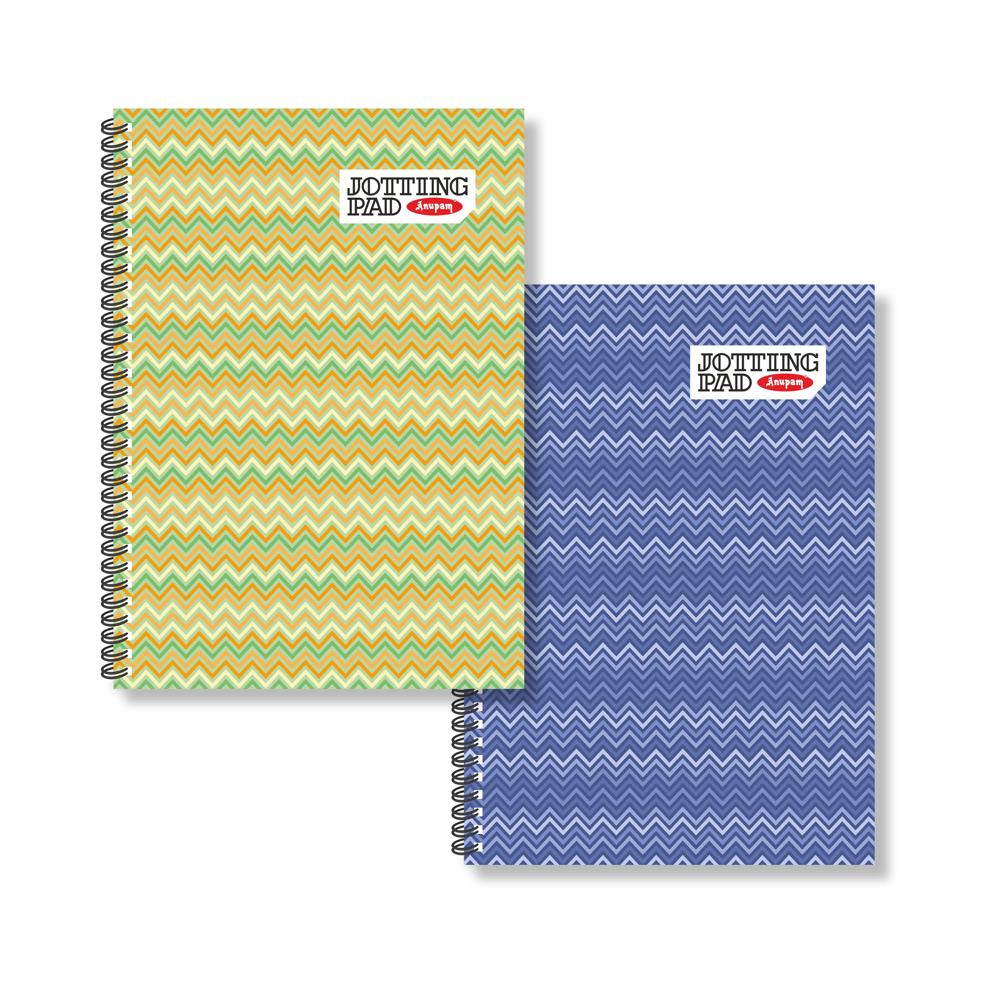 Anupam Spiral Jotting Pads-Lined College Ruled Paper Assorted Covers-Spiral Notebook-Memo Pads-100 pages  (Pack)