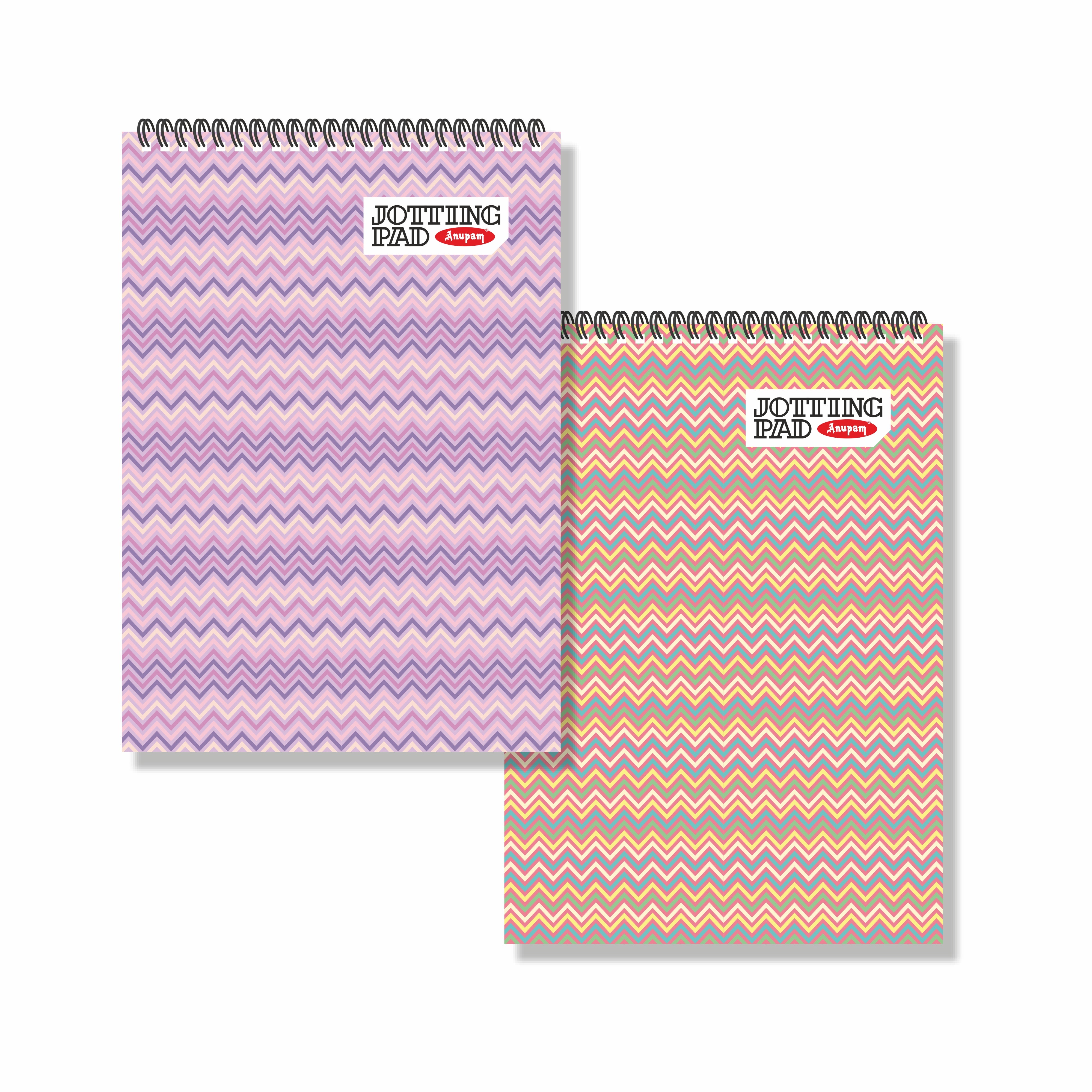 Anupam Spiral Jotting Pads-Lined College Ruled Paper Assorted Covers-Spiral Notebook-Memo Pads-100 pages  (Pack)