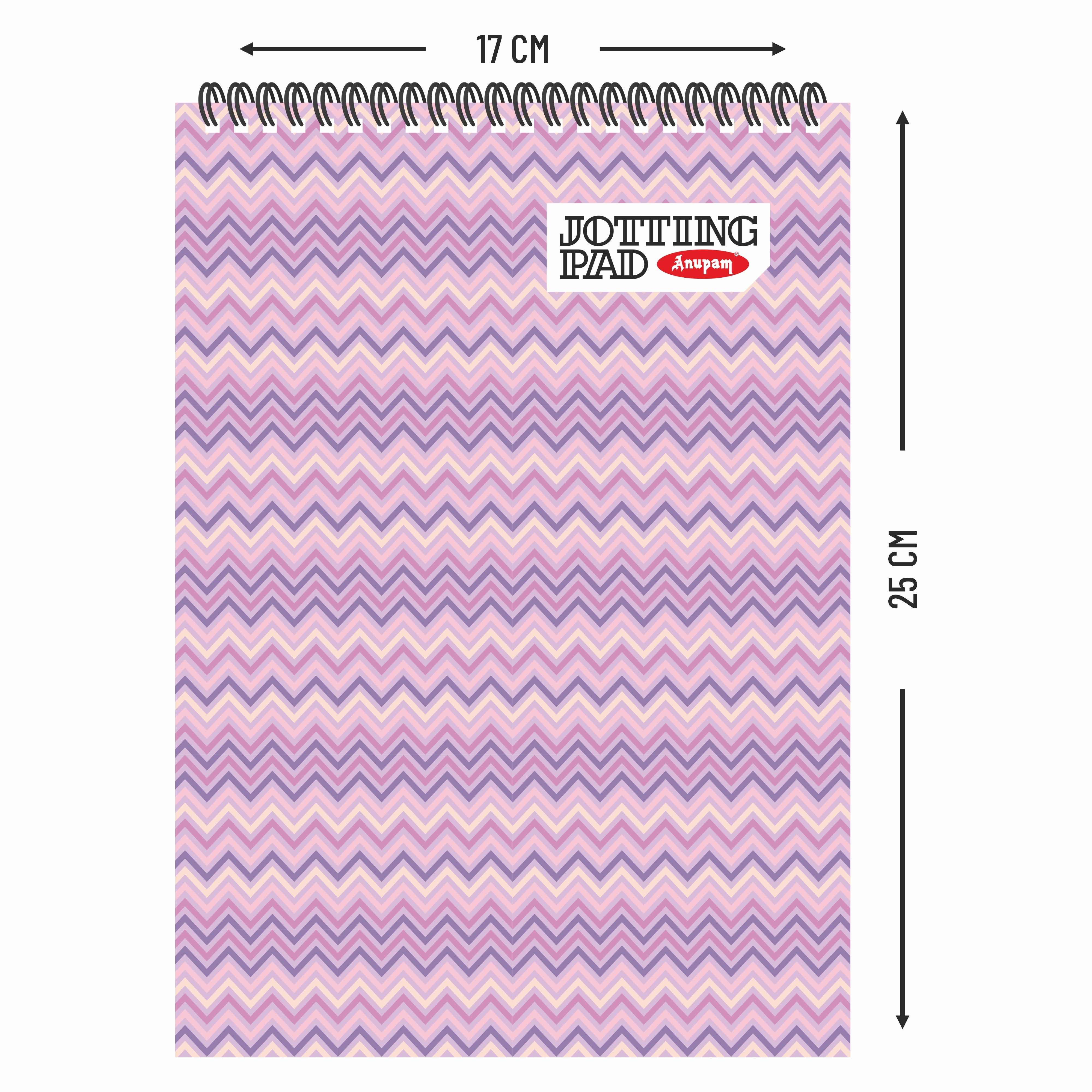 Anupam Spiral Jotting Pads-Lined College Ruled Paper Assorted Covers-Spiral Notebook-Memo Pads-100 pages  (Pack)