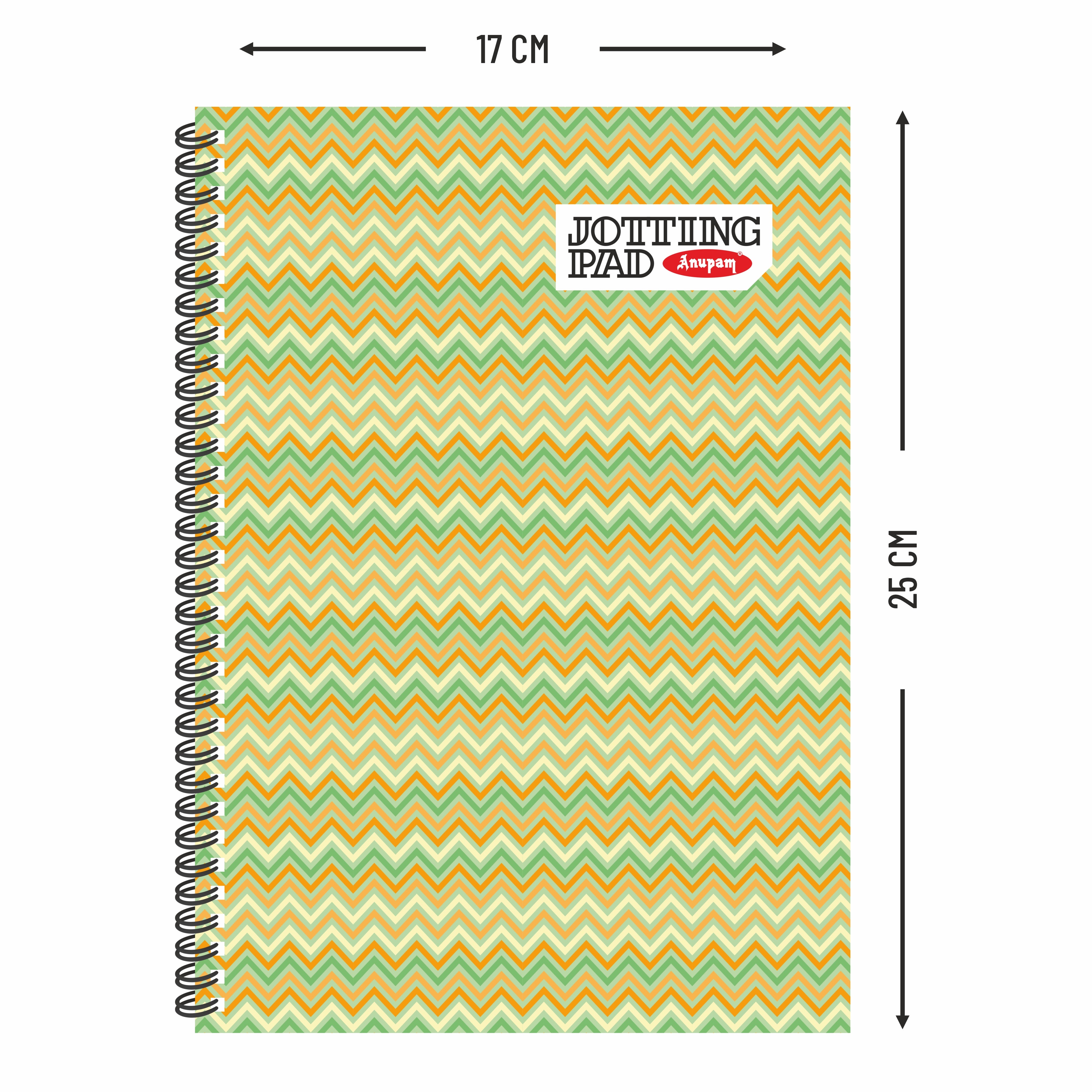 Anupam Spiral Jotting Pads-Lined College Ruled Paper Assorted Covers-Spiral Notebook-Memo Pads-100 pages  (Pack)