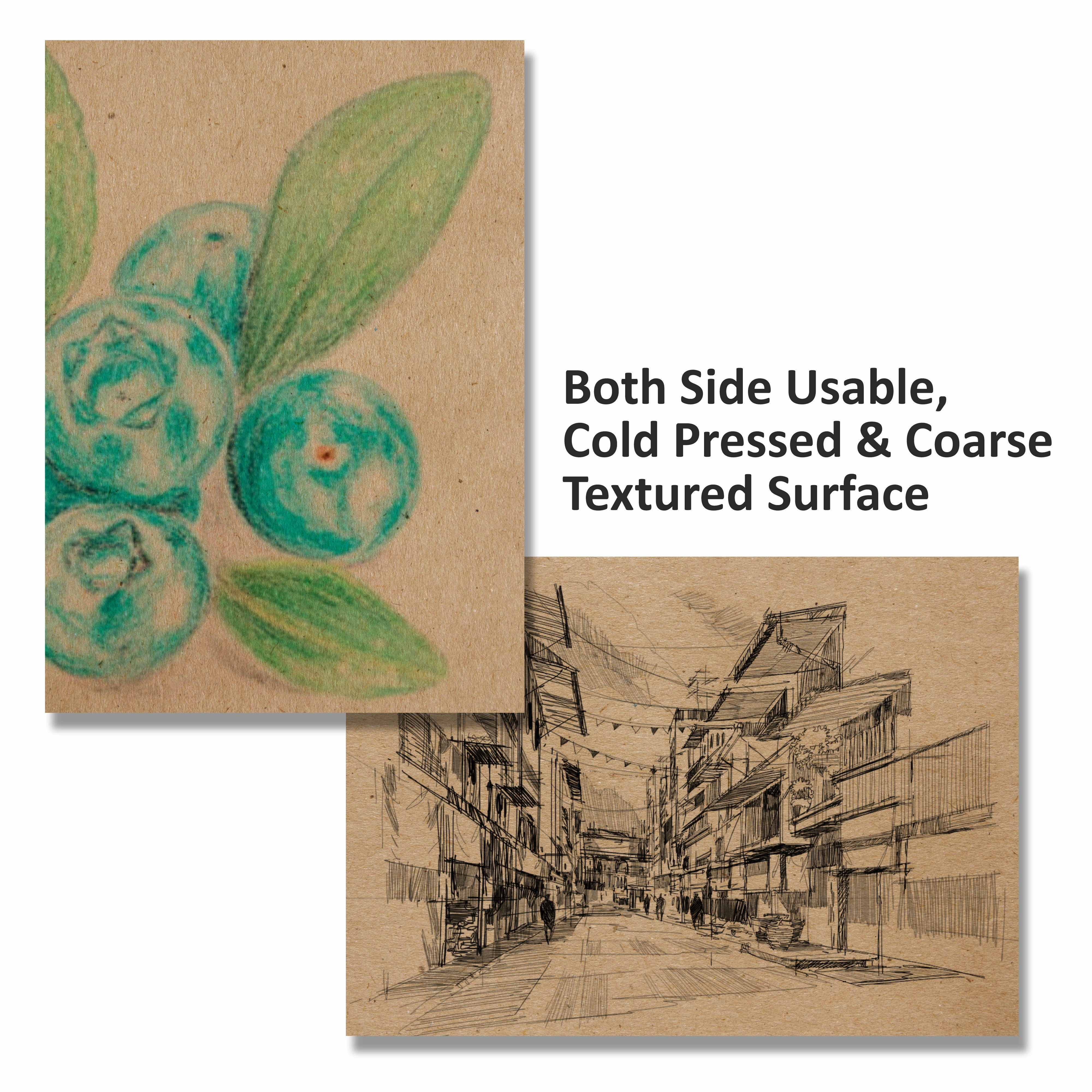 Anupam Kraft Paper Brown Colour-100% Recyclable Acid Free - Plain Paper-Loose Sheets-180 GSM