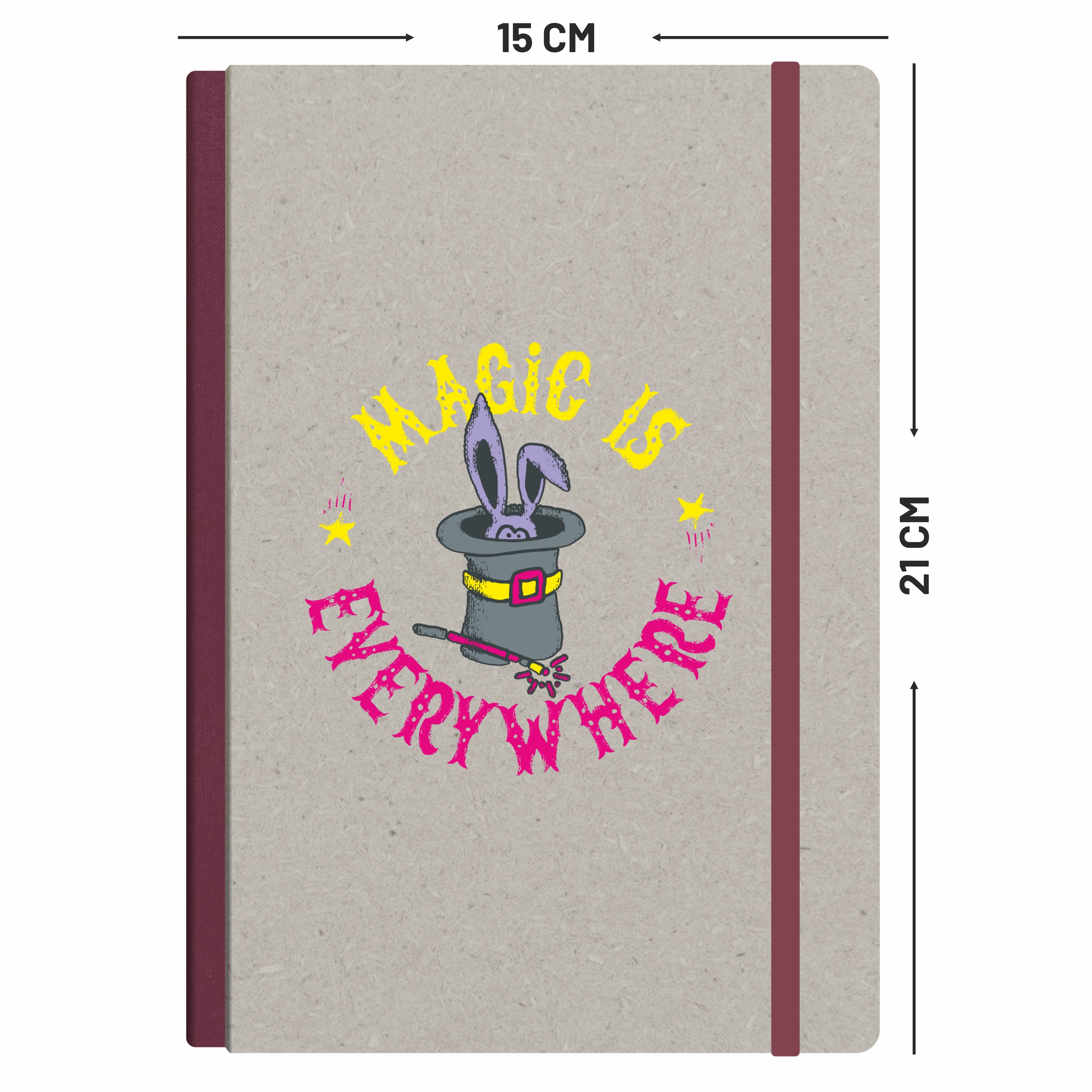 Anupam A5 Krud Notebook 192 Pages College Ruled Notebook 80 Gsm Paper Recycled Boards and Vibrant Colour Cover