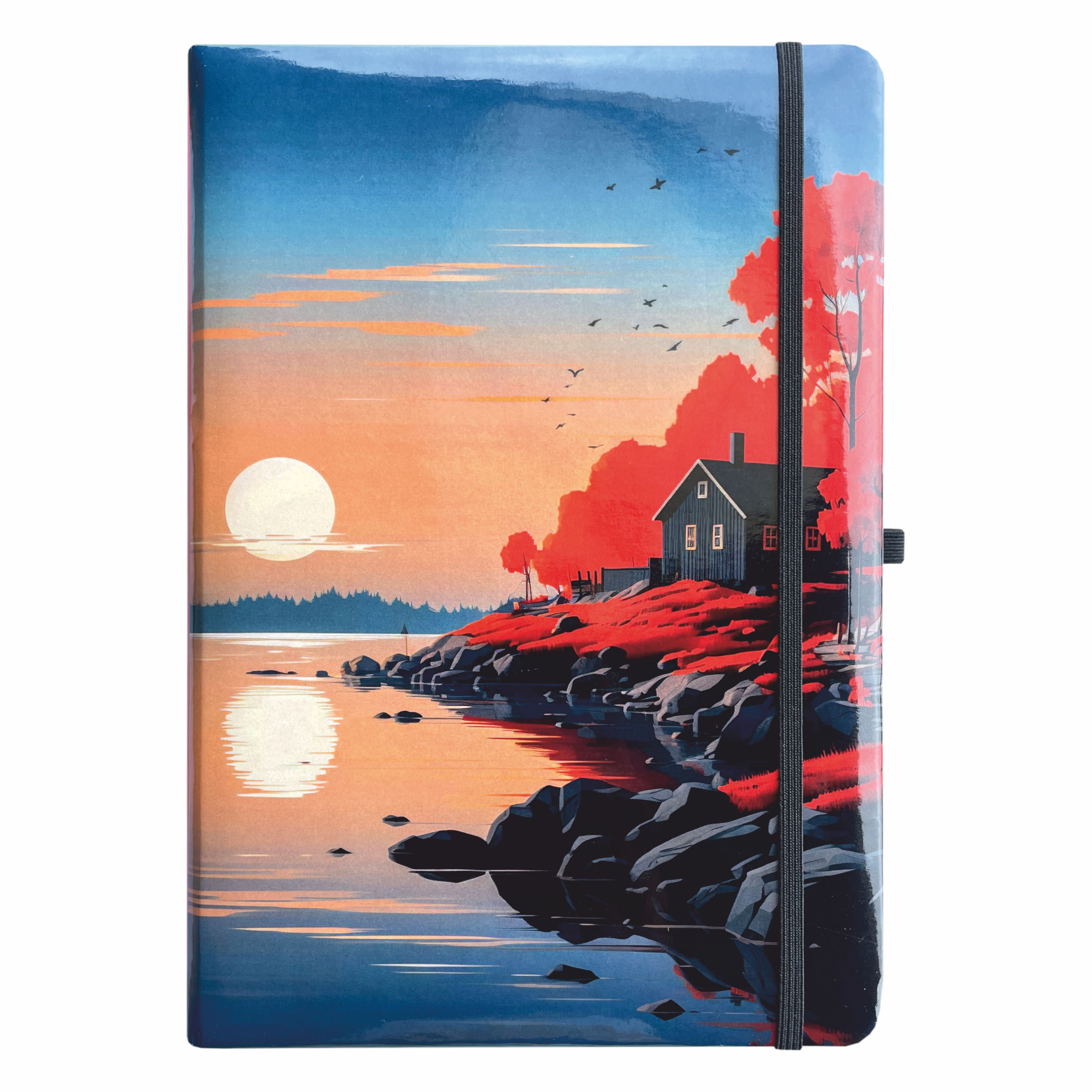 Anupam Lyv Journal - 192 Pages, Soft Cover, Hardbound with Elastic Closure & Pen Loop