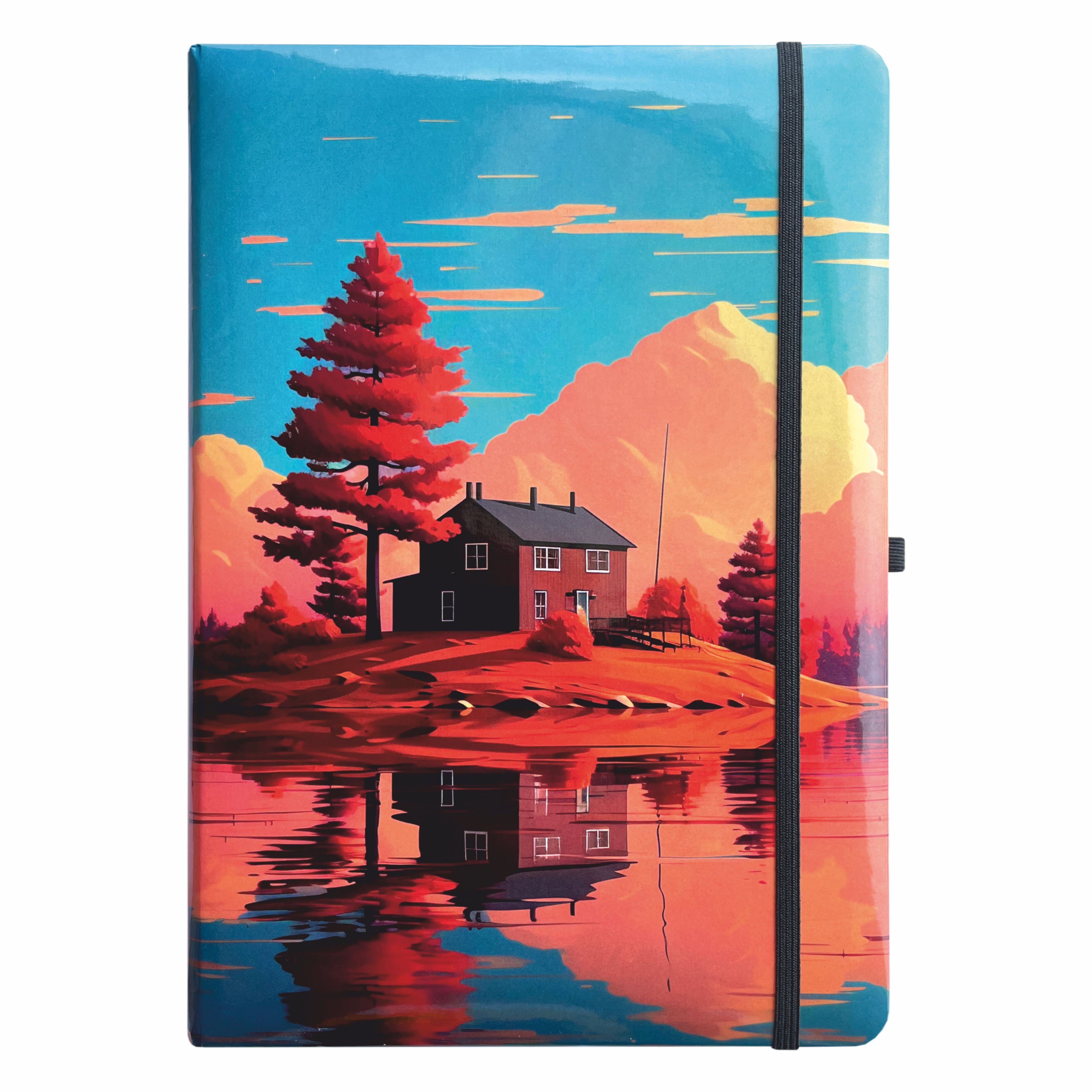 Anupam Lyv Journal - 192 Pages, Soft Cover, Hardbound with Elastic Closure & Pen Loop