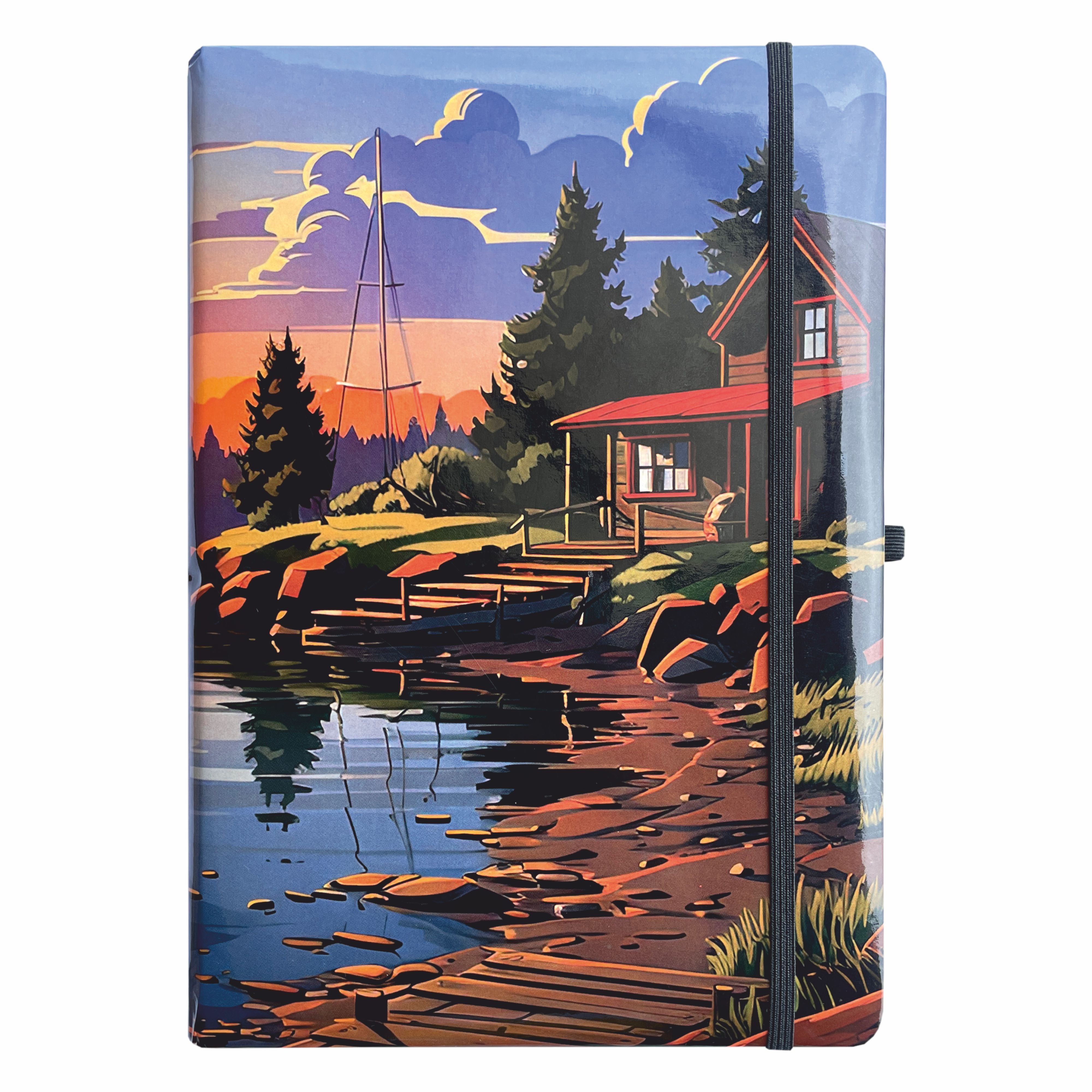 Anupam Lyv Journal - 192 Pages, Soft Cover, Hardbound with Elastic Closure & Pen Loop