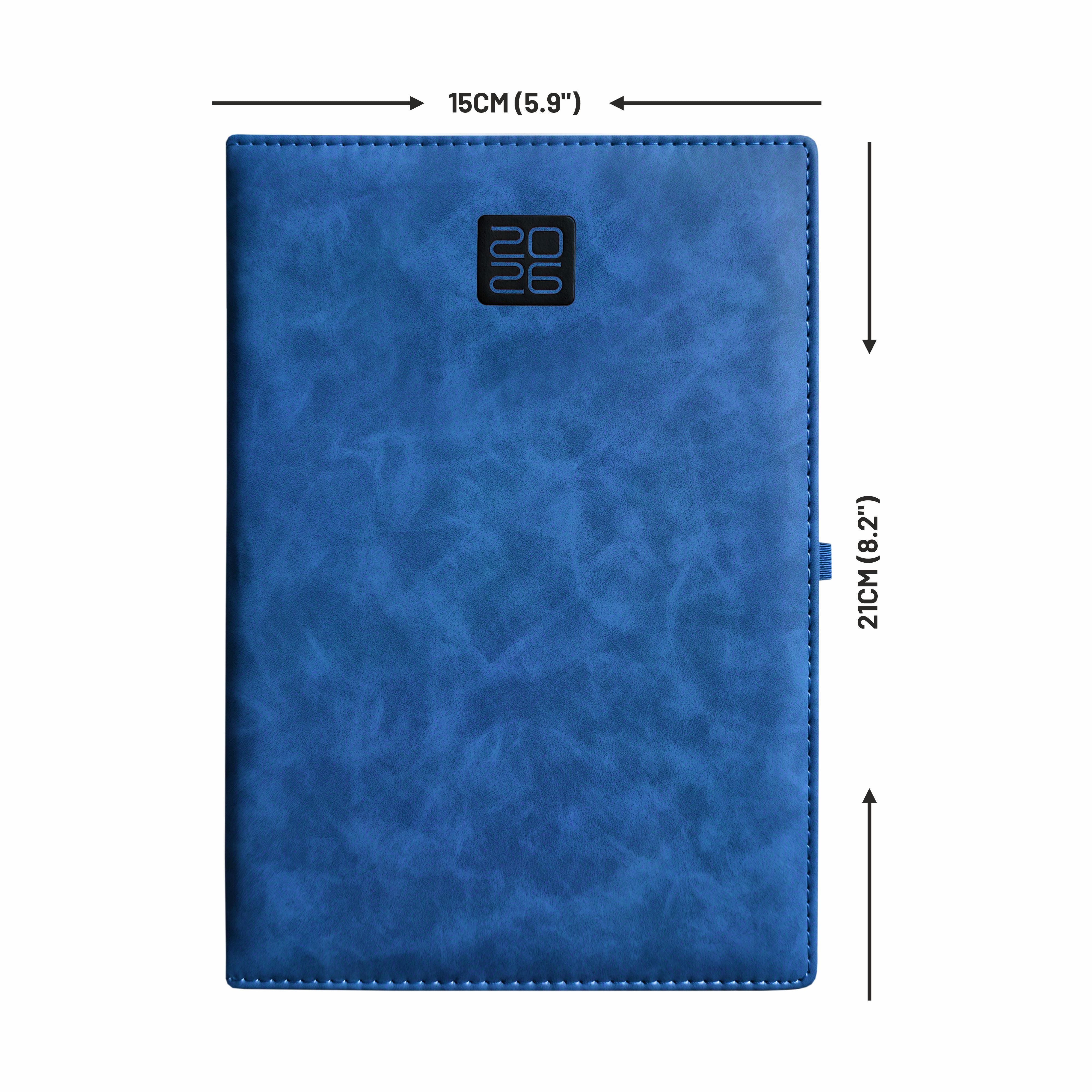 Anupam Merito 2027 Diary – Dated Daily Planner with Monthly Calendar | 80 GSM Paper | Full Page Mon–Fri, Sat–Sun Shared Page | Matte PU Cover | 365 Days