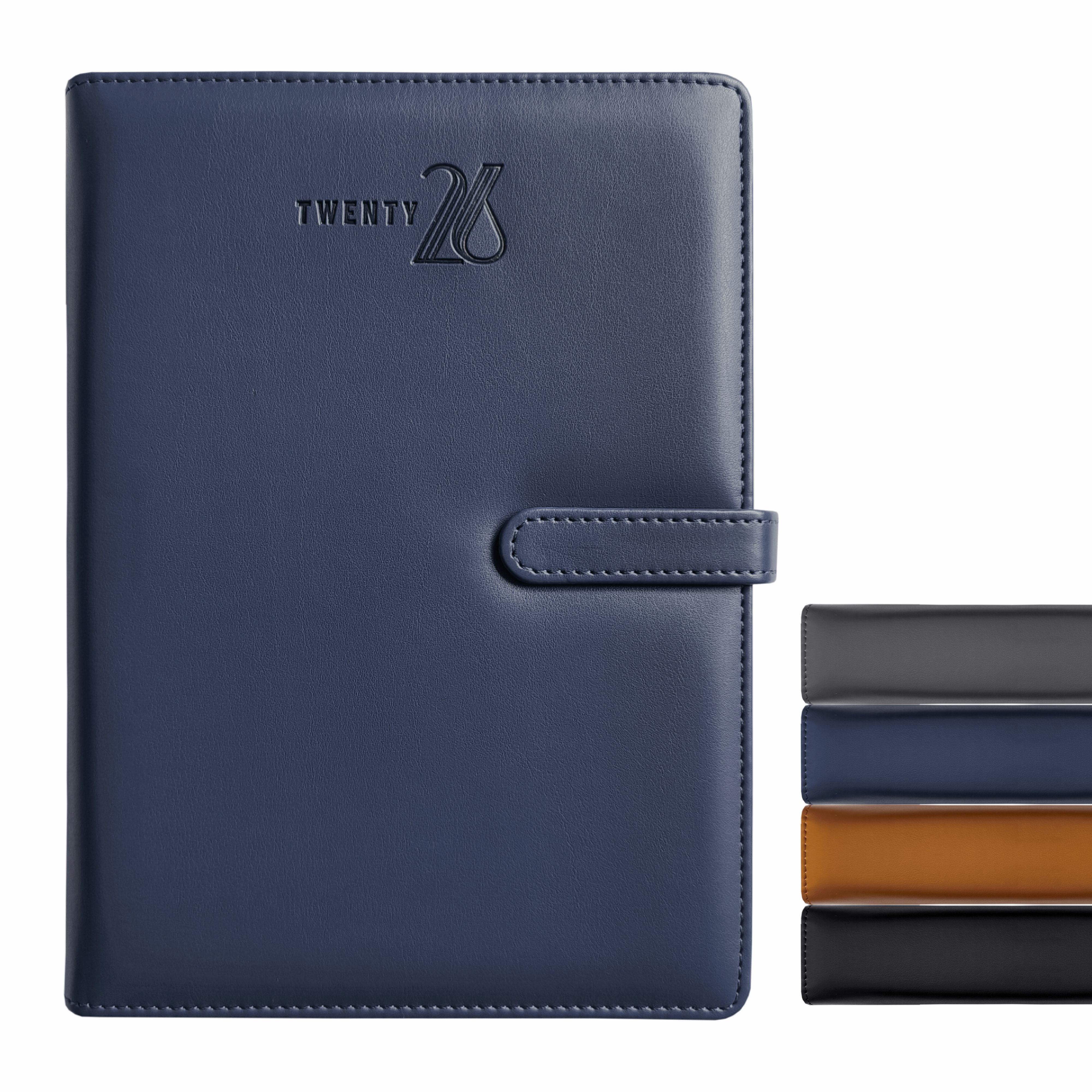 Anupam Nova 2026 Diary with Dates, 365 Days, Daily Planner with Monthly Calendar, January to December New Year Diary 2026,PU Material Cover, Magnetic Closure and Pen Holder-80GSM