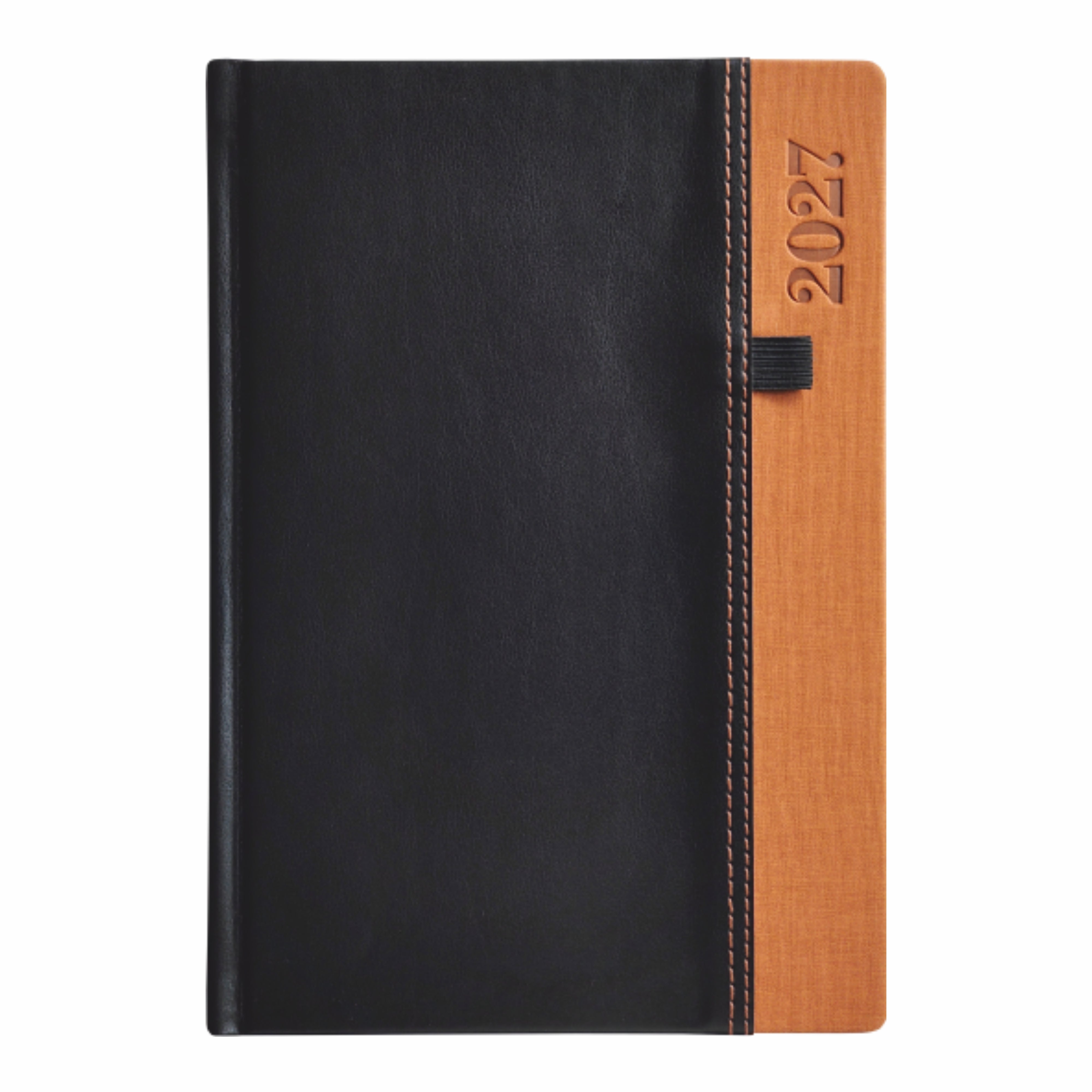 Anupam Plank Diary 2027 with Dates, 2027 Daily Planner Full Page Per Day with Monthly Calendar, January to December 2027 365 Days Canvas Textured PU Cover 80GSM