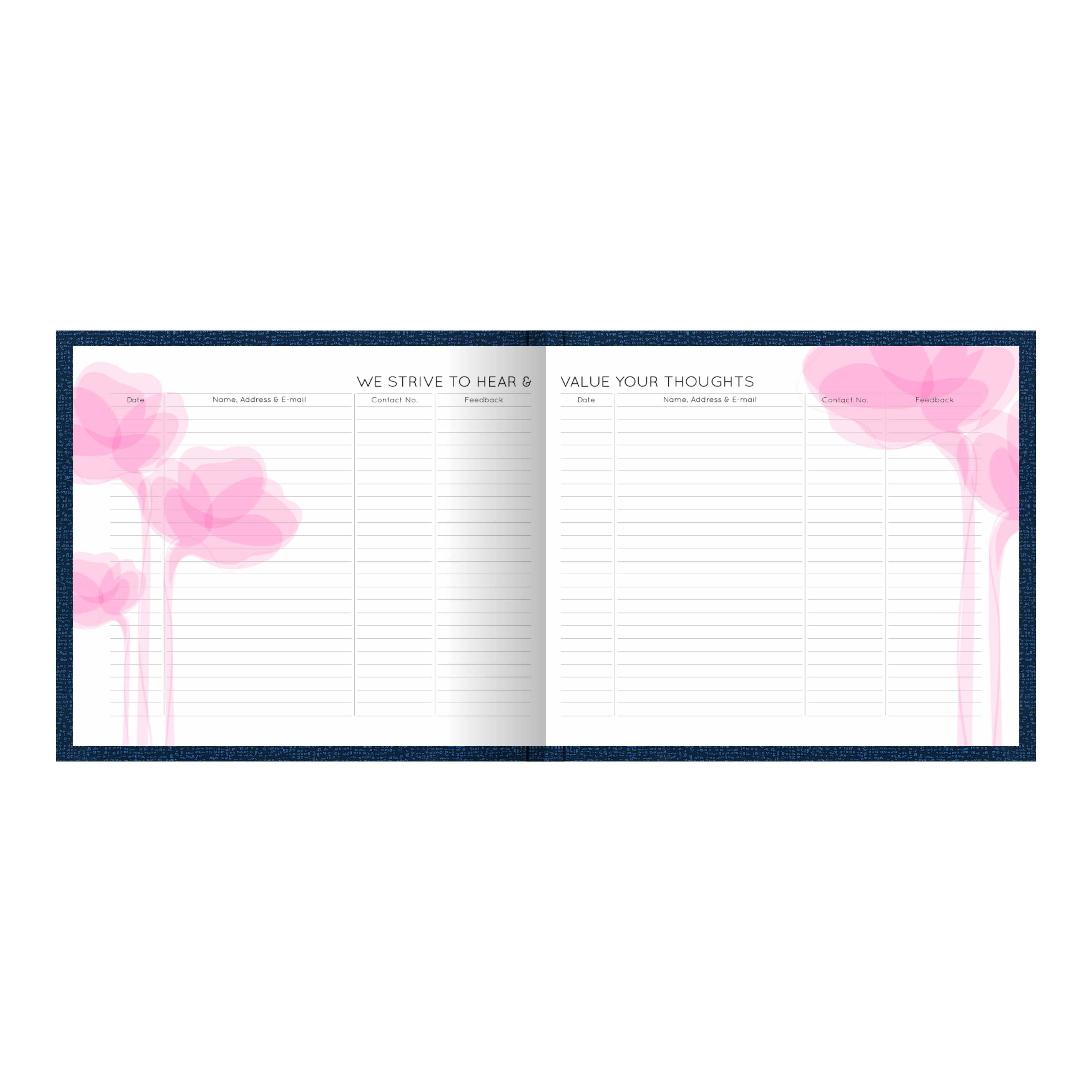 Esposti Visitors Guest Book à ¢   Feel - Leather entries Charlotte Mall 600 Esposti Visitors Guest Book à ¢   Feel - Leather entries Charlotte Mall 600