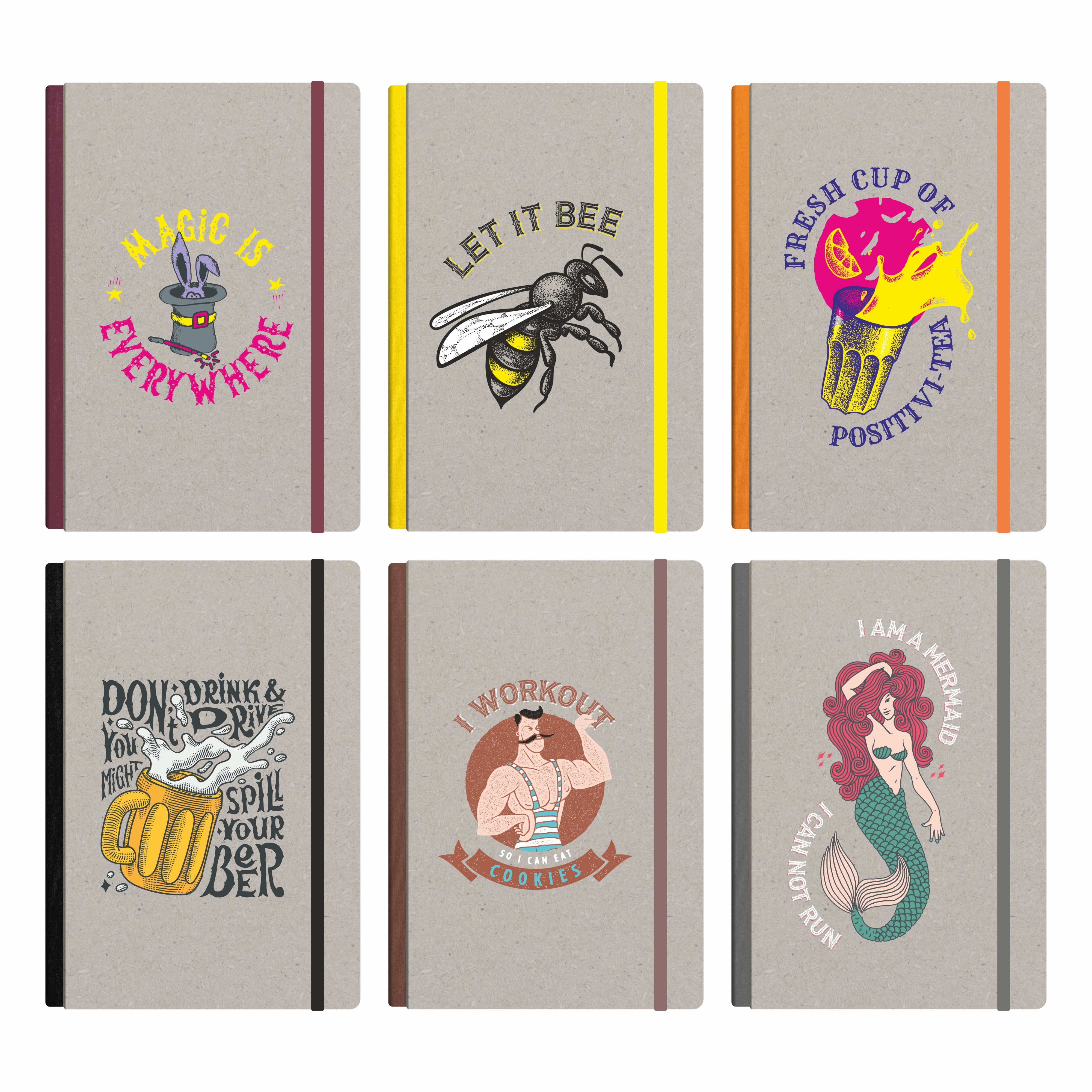 Anupam A5 Krud Notebook 192 Pages College Ruled Notebook 80 Gsm Paper Recycled Boards and Vibrant Colour Cover