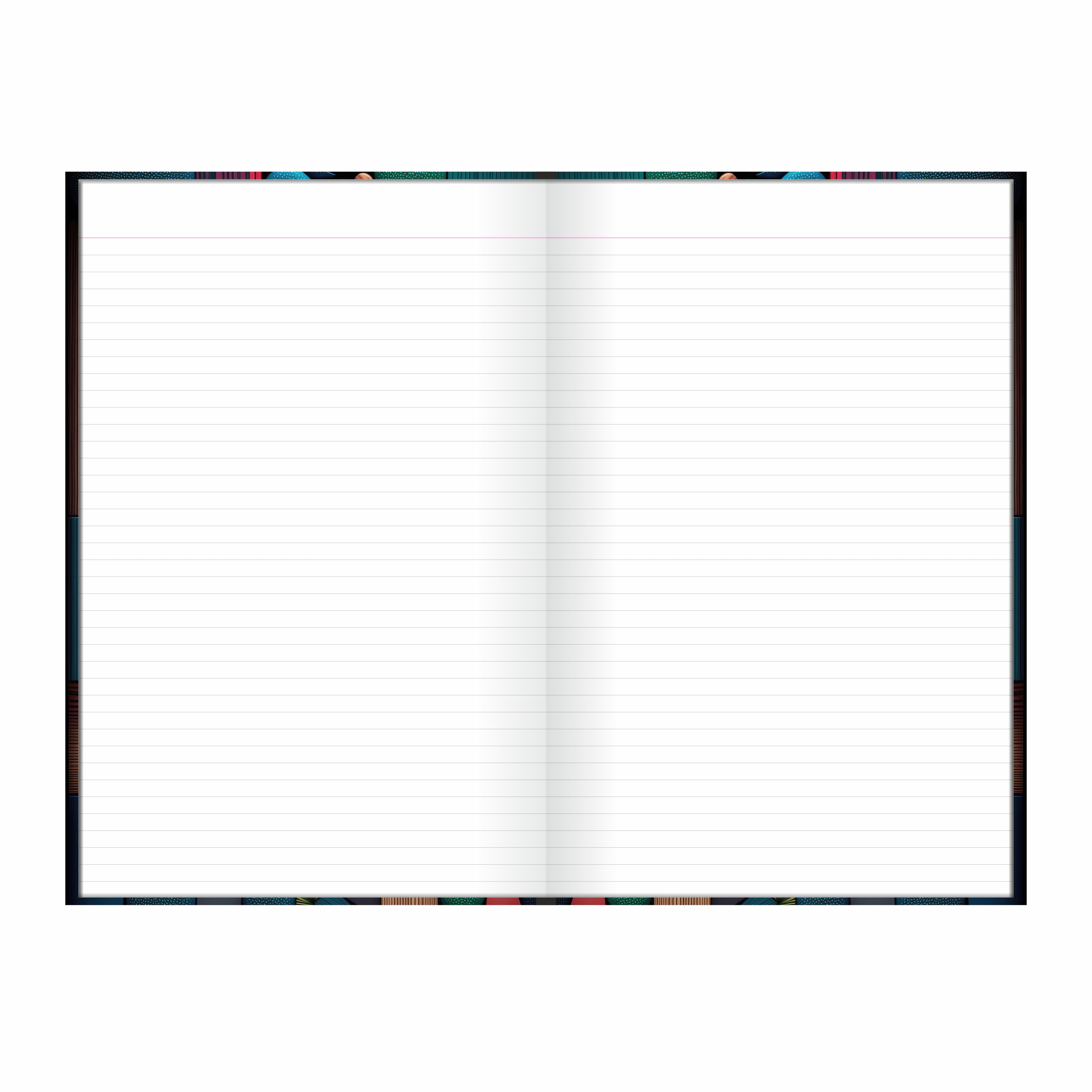 Anupam Rangeela Notebook-Hard cover Long Book-Single Line - 80 GSM Paper For Students-Shops-Office