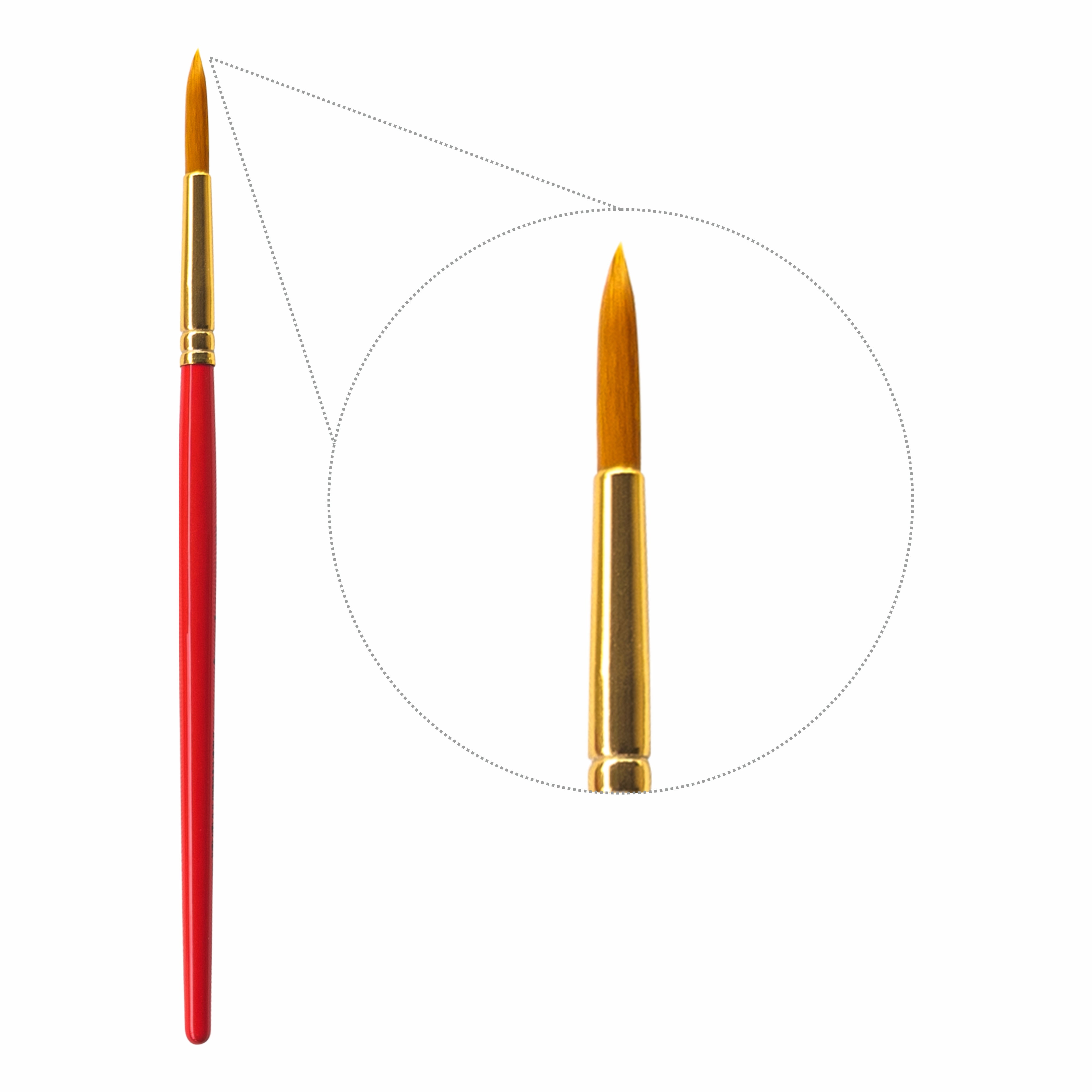 Anupam Synthetic Paint Brush Set of 3 | Round Brushes Size 10 – Durable, Precise, and Comfortable for Fine Detailing
