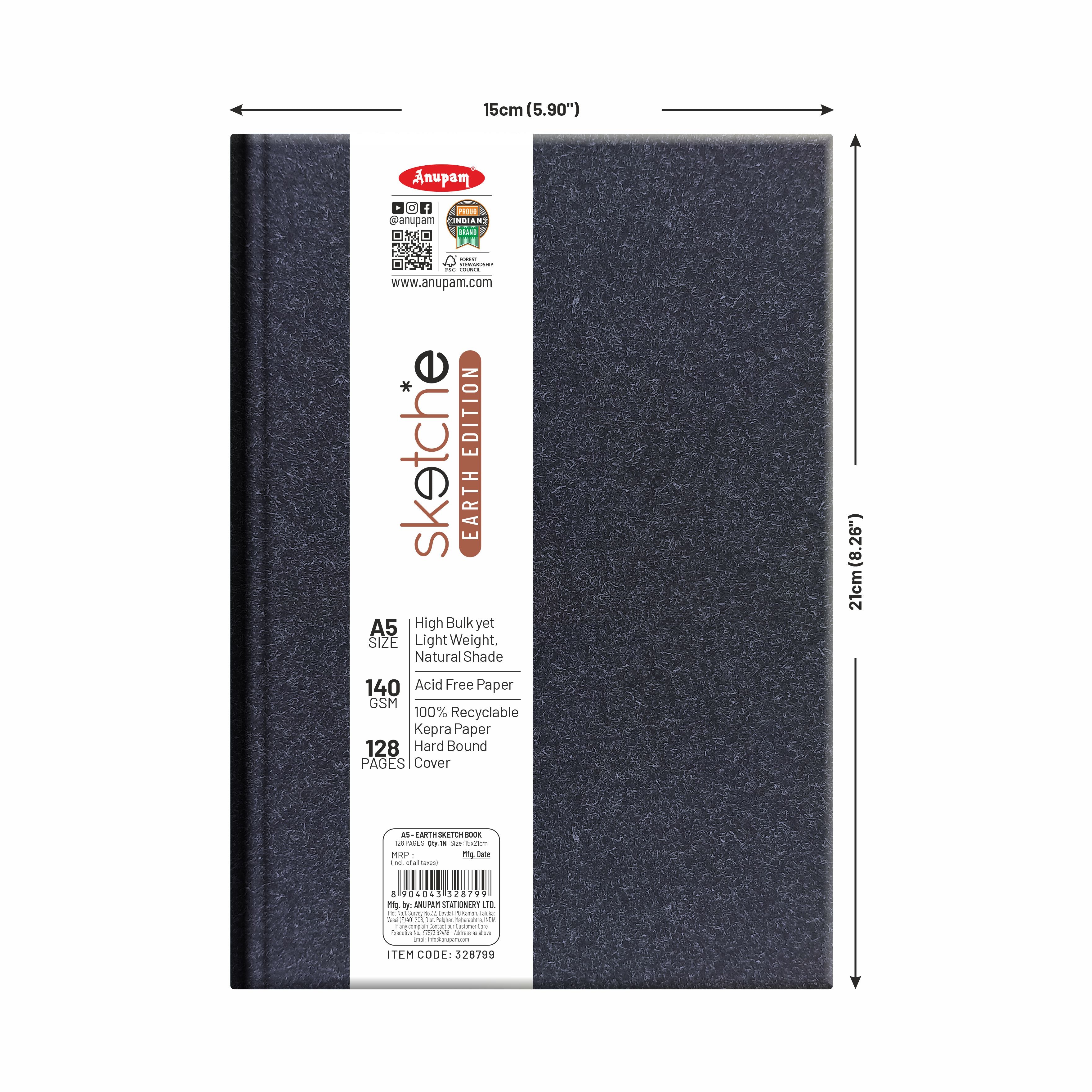 Anupam Sketch-E Earth Edition Journal | 140 GSM – Stationery Plug Anupam Sketch-E Earth Edition Journal | 140 GSM – Stationery Plug