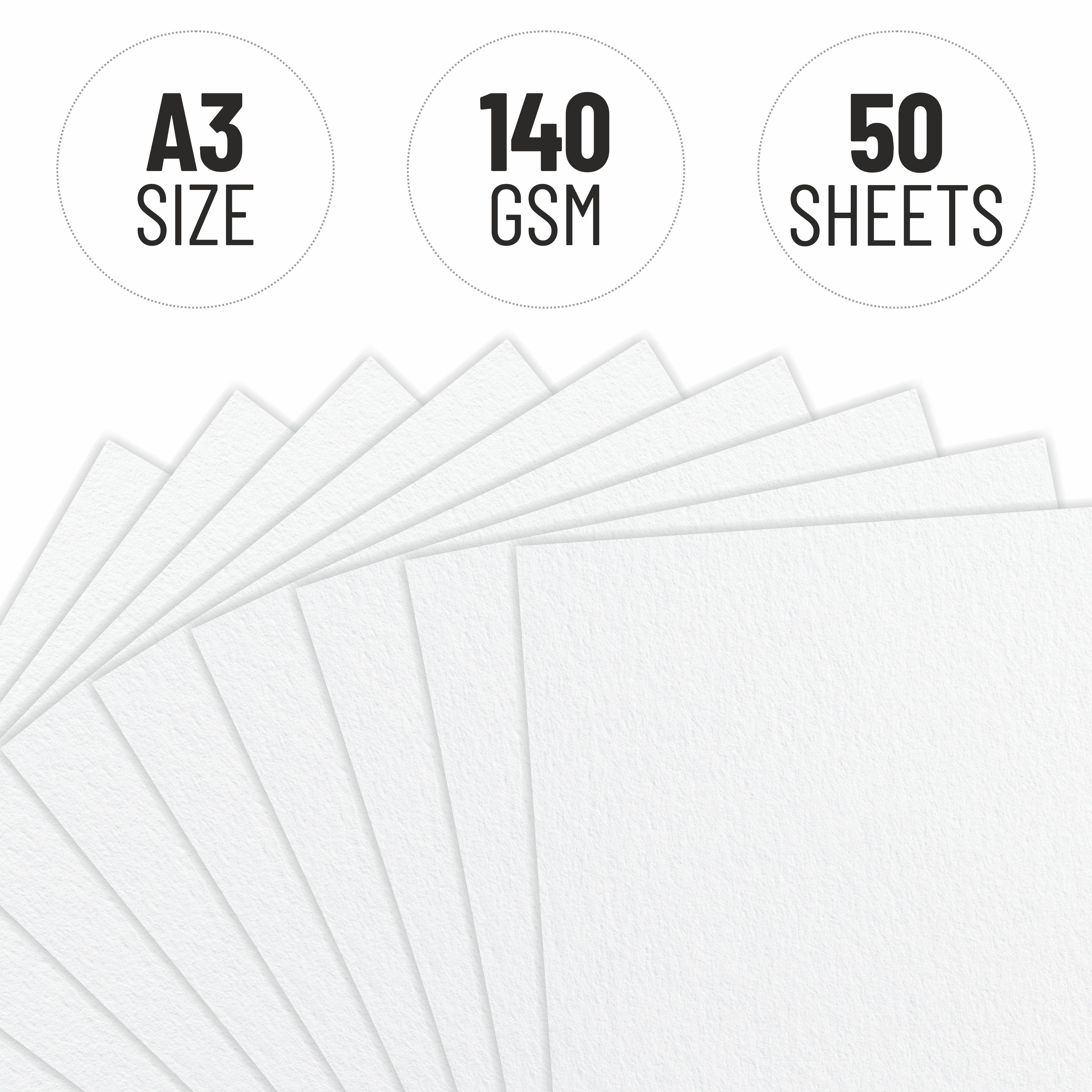 Anupam Sketch-O Cartridge Drawing Paper for sketching and drawing Loose sheets 140 GSM