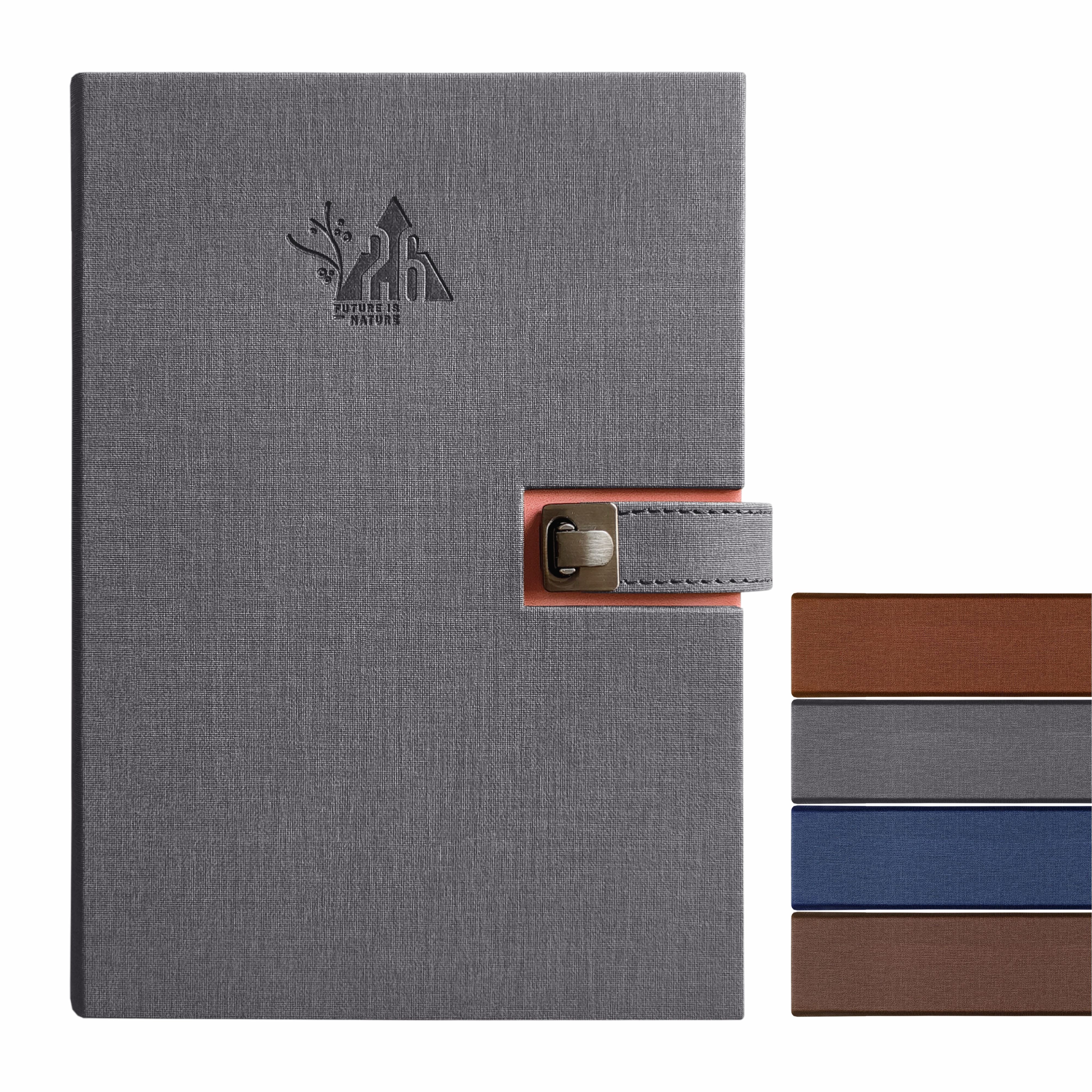 Anupam Spark 2026 New Year Diary – Daily Planner with Dates, Magnetic Closure, Monthly Calendar, PU Cover with Pen Holder – 80 GSM, 365 Pages