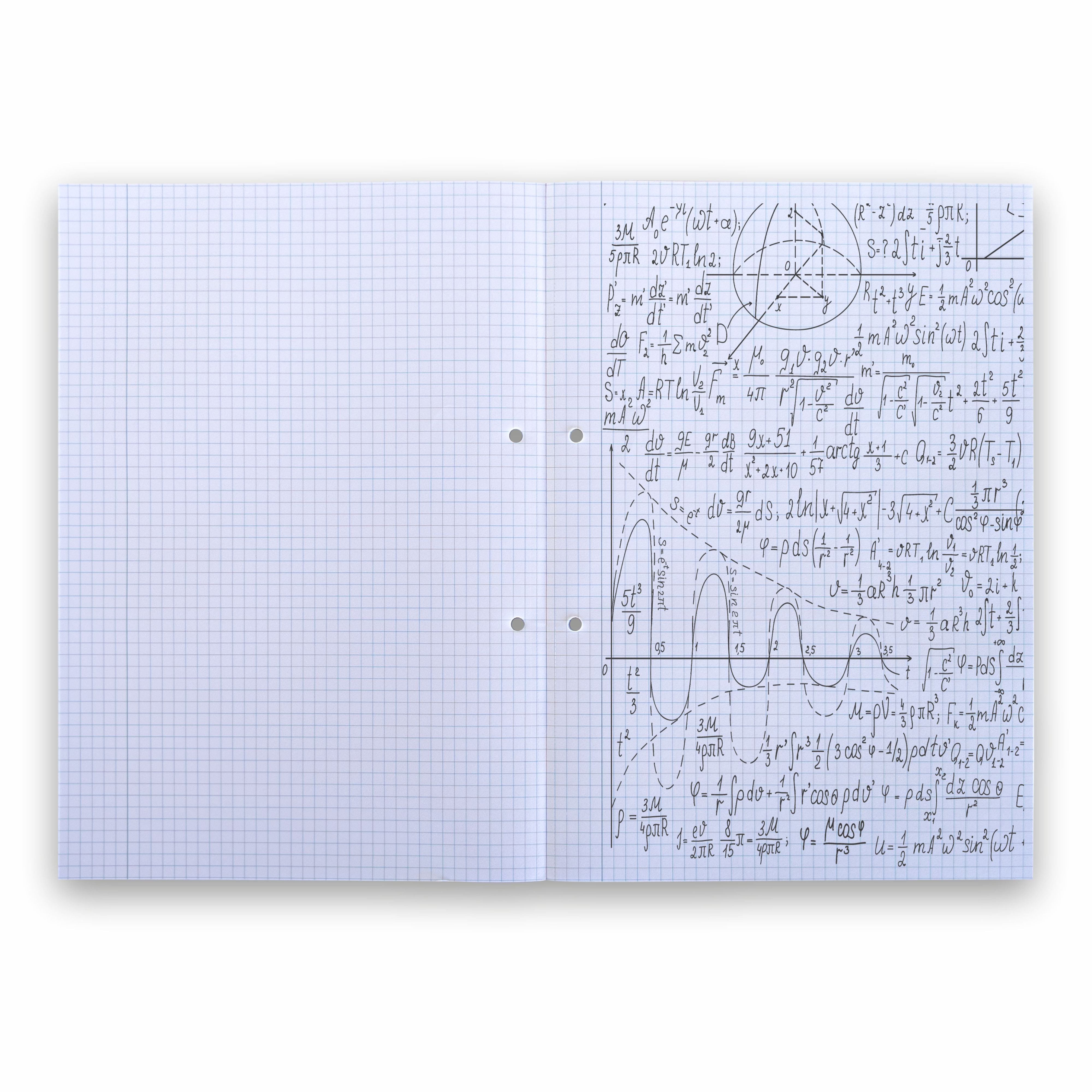 Anupam A4 5mm Squared Paper Book - 80 GSM - Acid-Free Paper Graph Notebook for School-Office (Pack of 2)