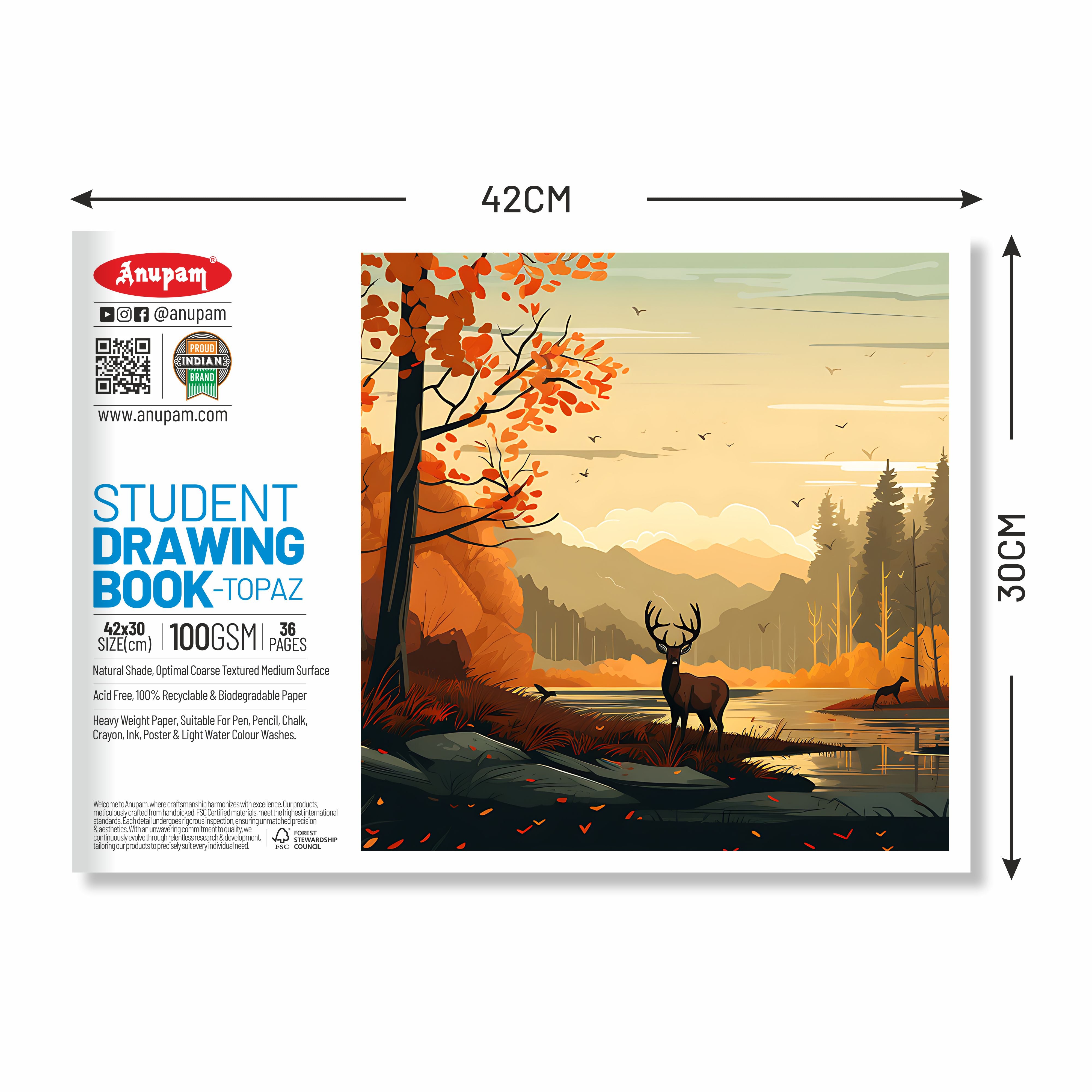 Anupam Student Drawing Book (For Kids) Pack