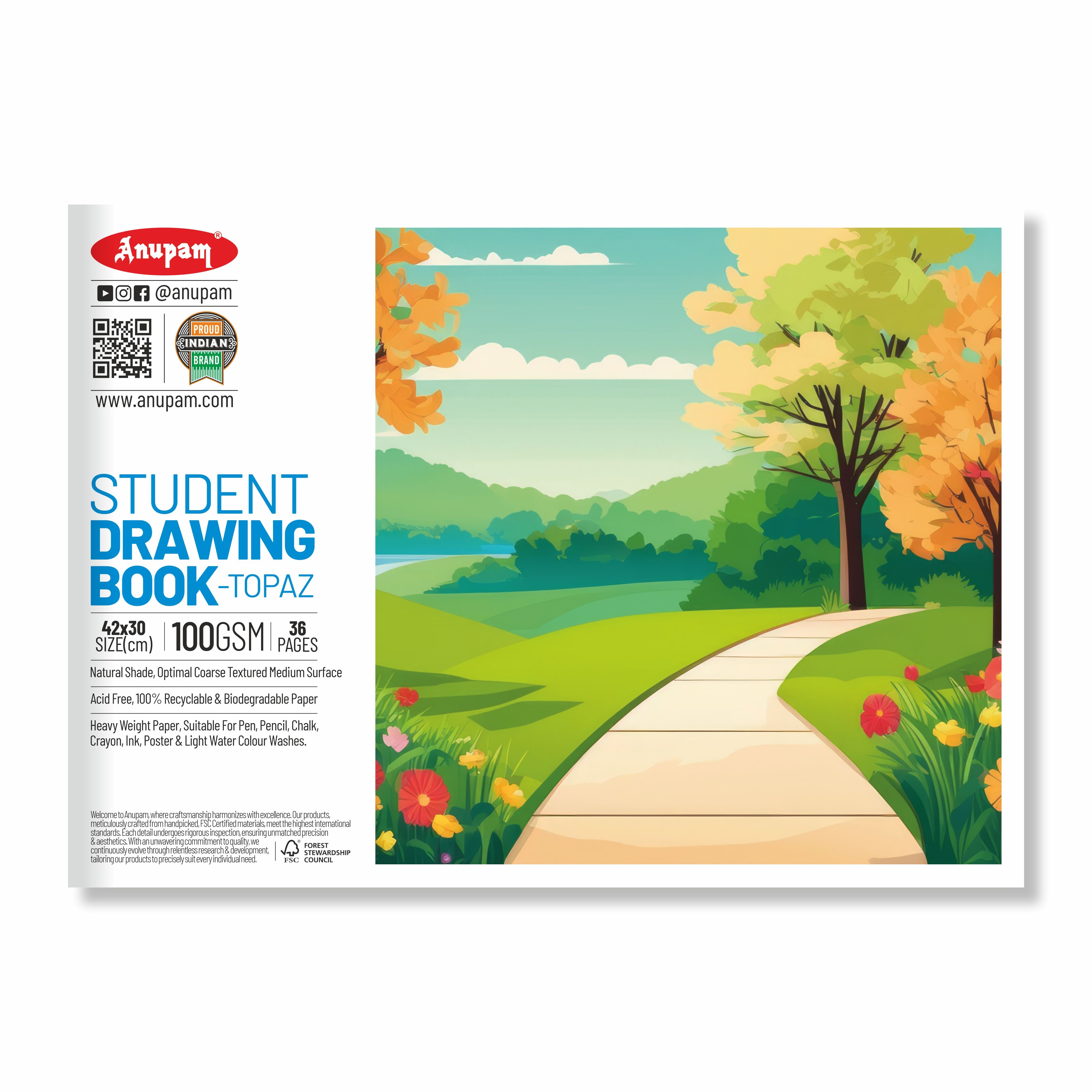 Anupam Student Drawing Book (For Kids) Pack