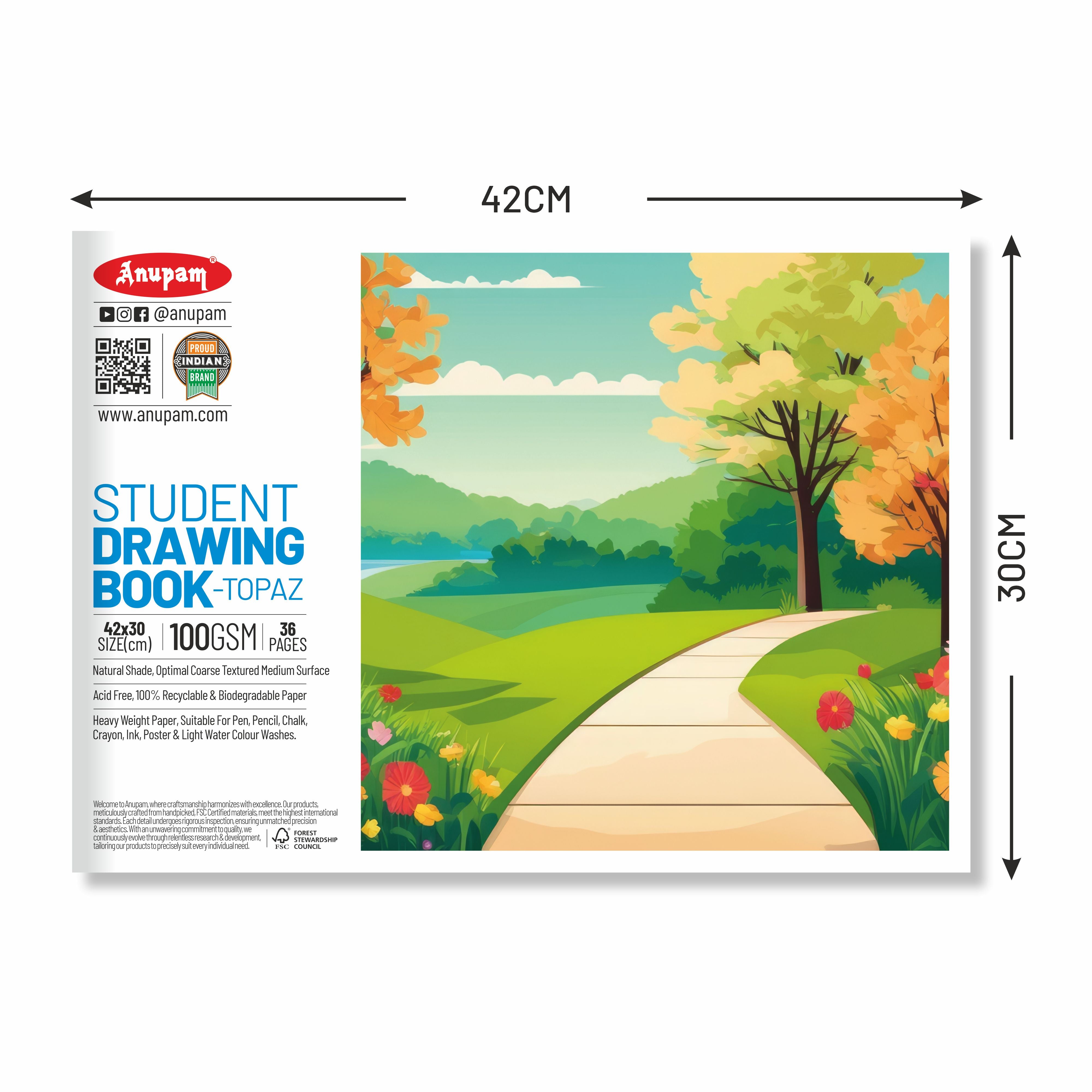 Anupam Student Drawing Book (For Kids) Pack