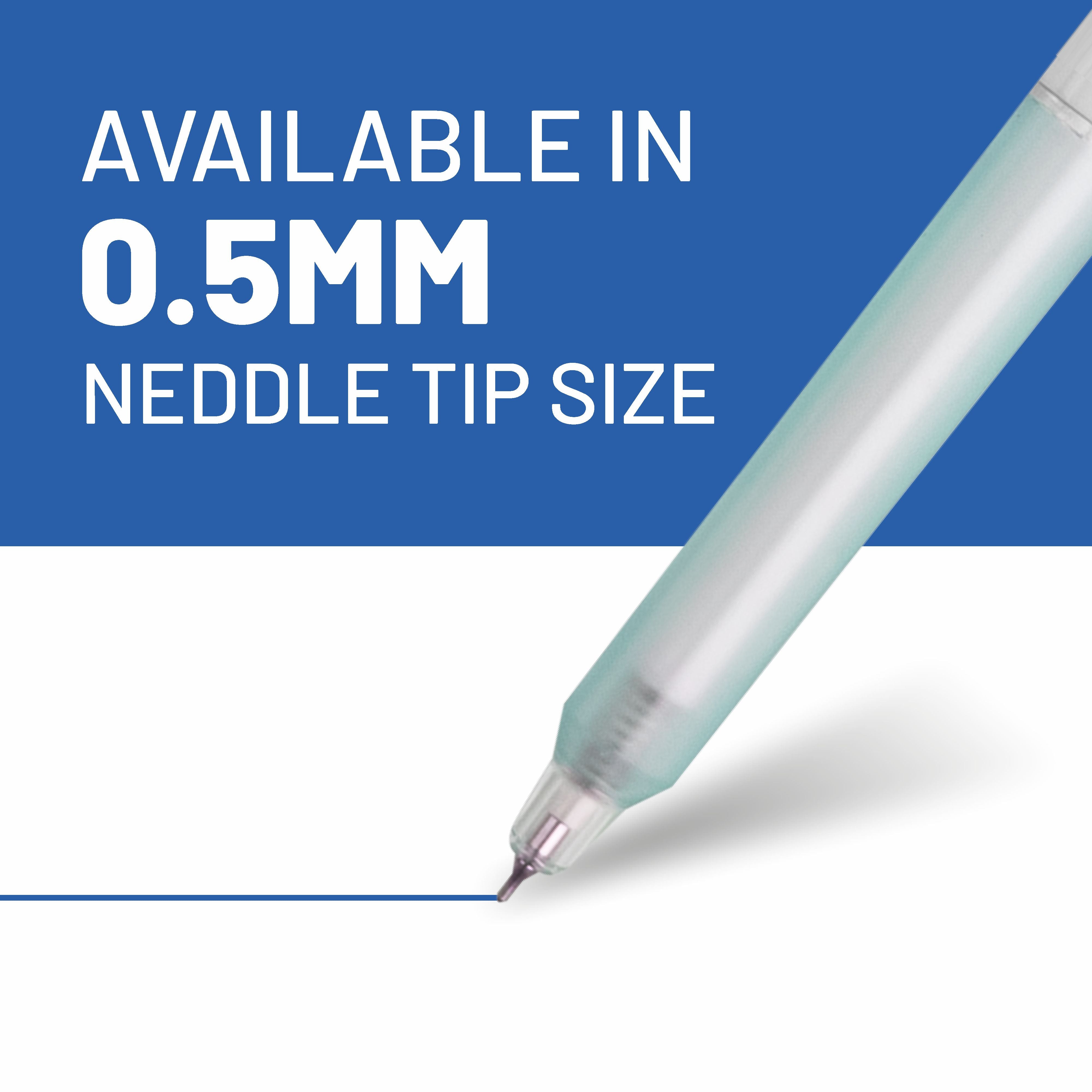 Anupam Sylent Gel Pens, Waterproof Quick Dry Ink, 0.5mm Fine Point Retractable Smooth Writing Pens for Journaling, Writing Gel Pen
