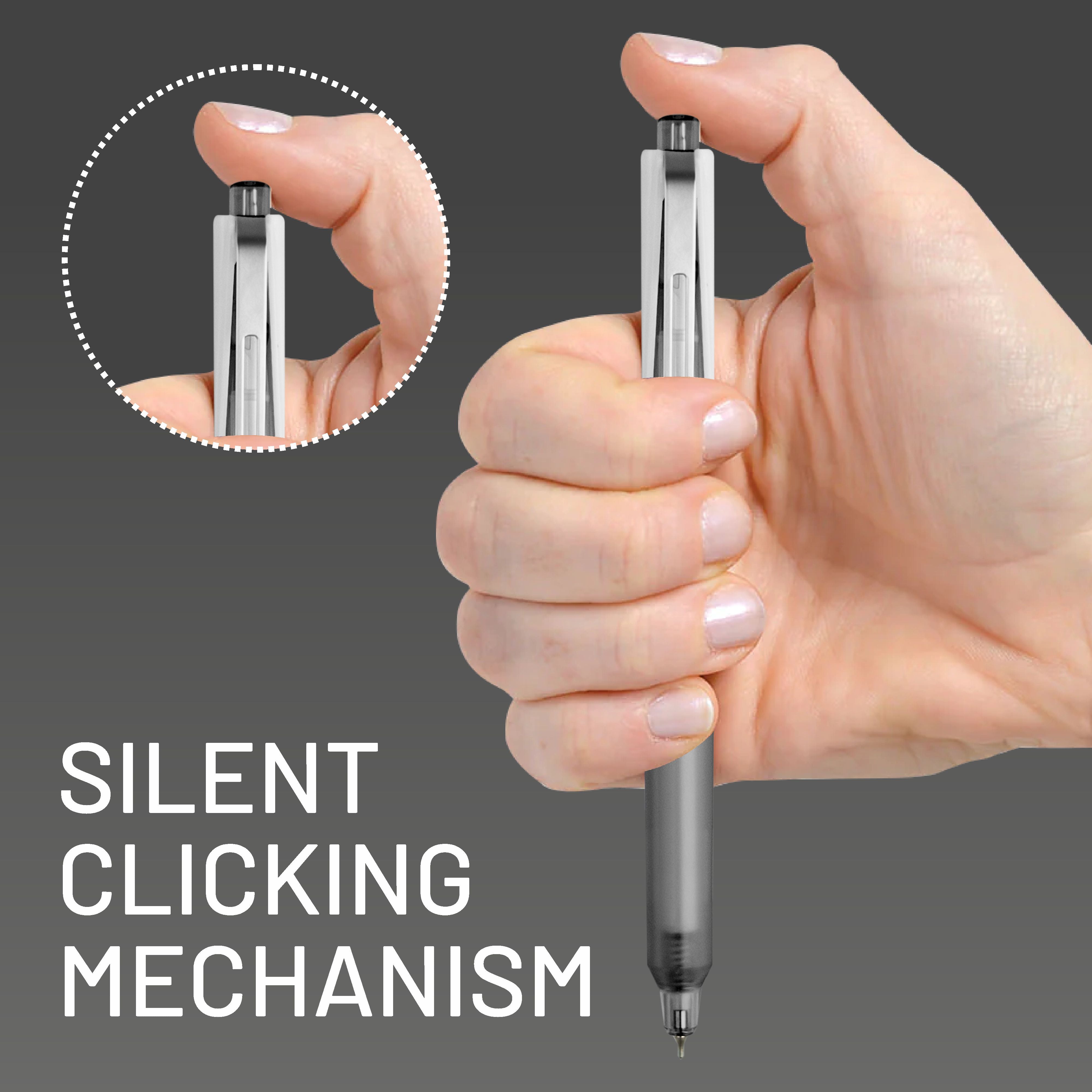 Anupam Sylent Gel Pens, Waterproof Quick Dry Ink, 0.7mm Fine Point Retractable Smooth Writing Pens for Journaling, Writing Gel Pen