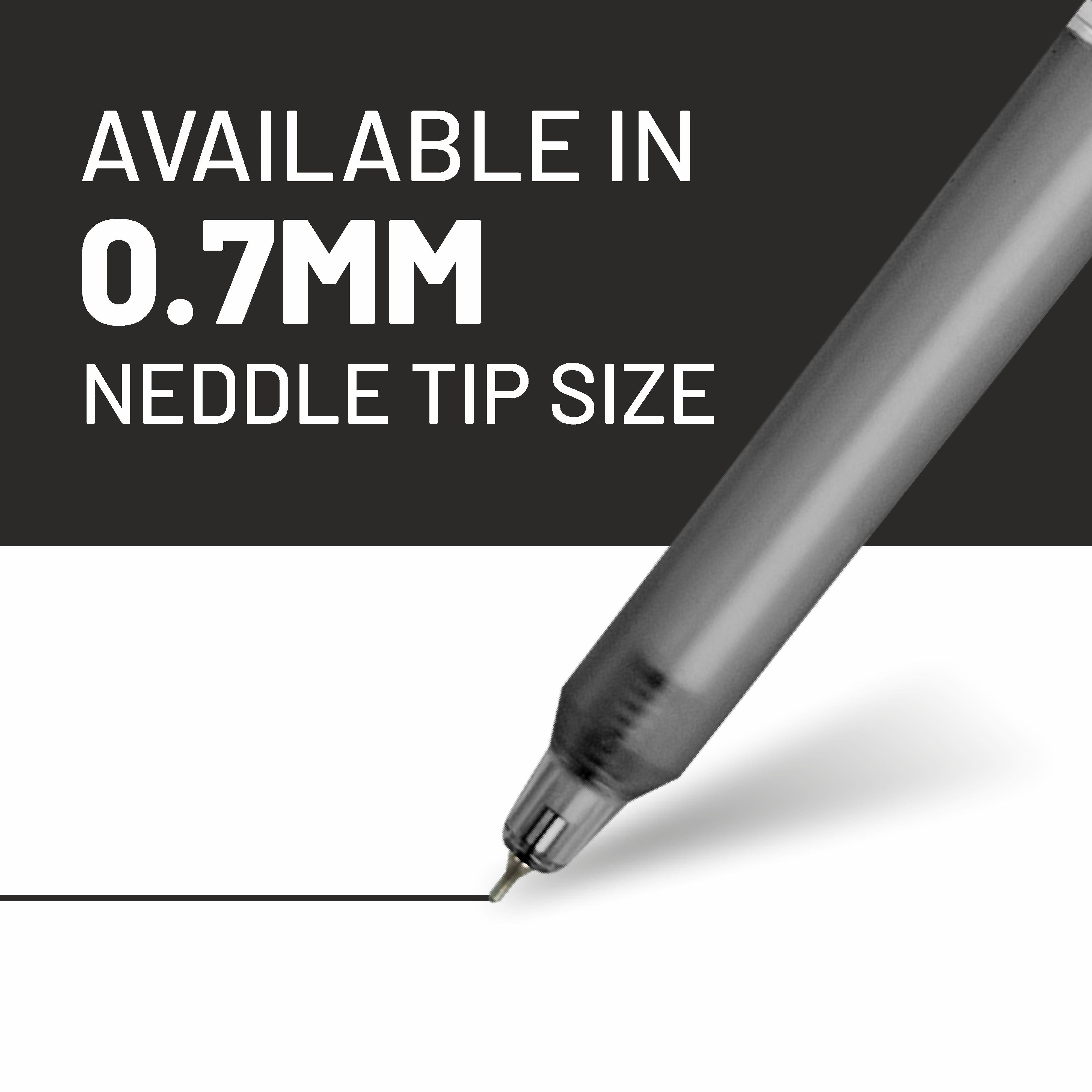 Anupam Sylent Gel Pens, Waterproof Quick Dry Ink, 0.7mm Fine Point Retractable Smooth Writing Pens for Journaling, Writing Gel Pen