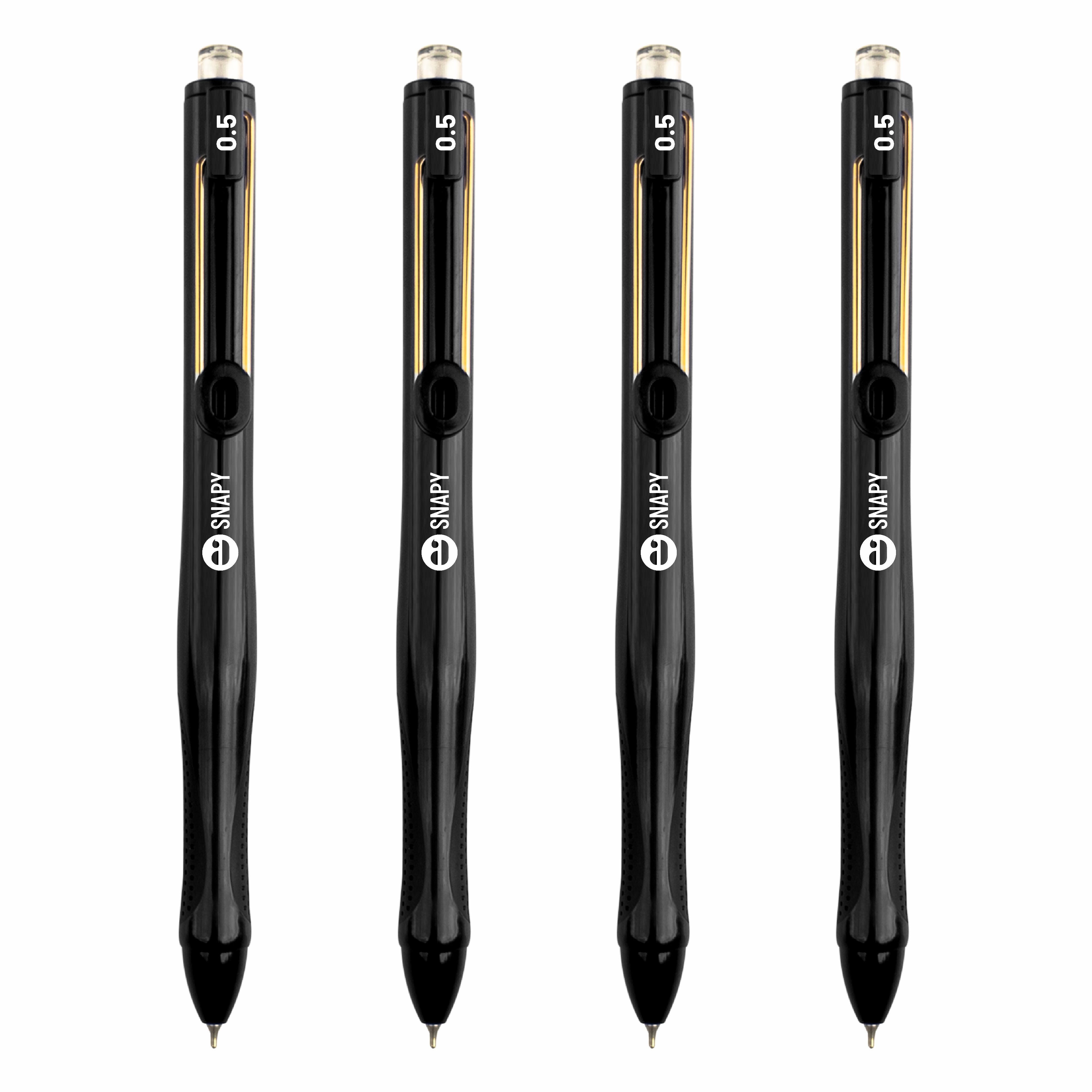 Anupam Snapy Gel Pens, Waterproof Quick Dry Ink, 0.5mm Fine Point Retractable Smooth Writing Pens for Journaling, Writing Gel Pen
