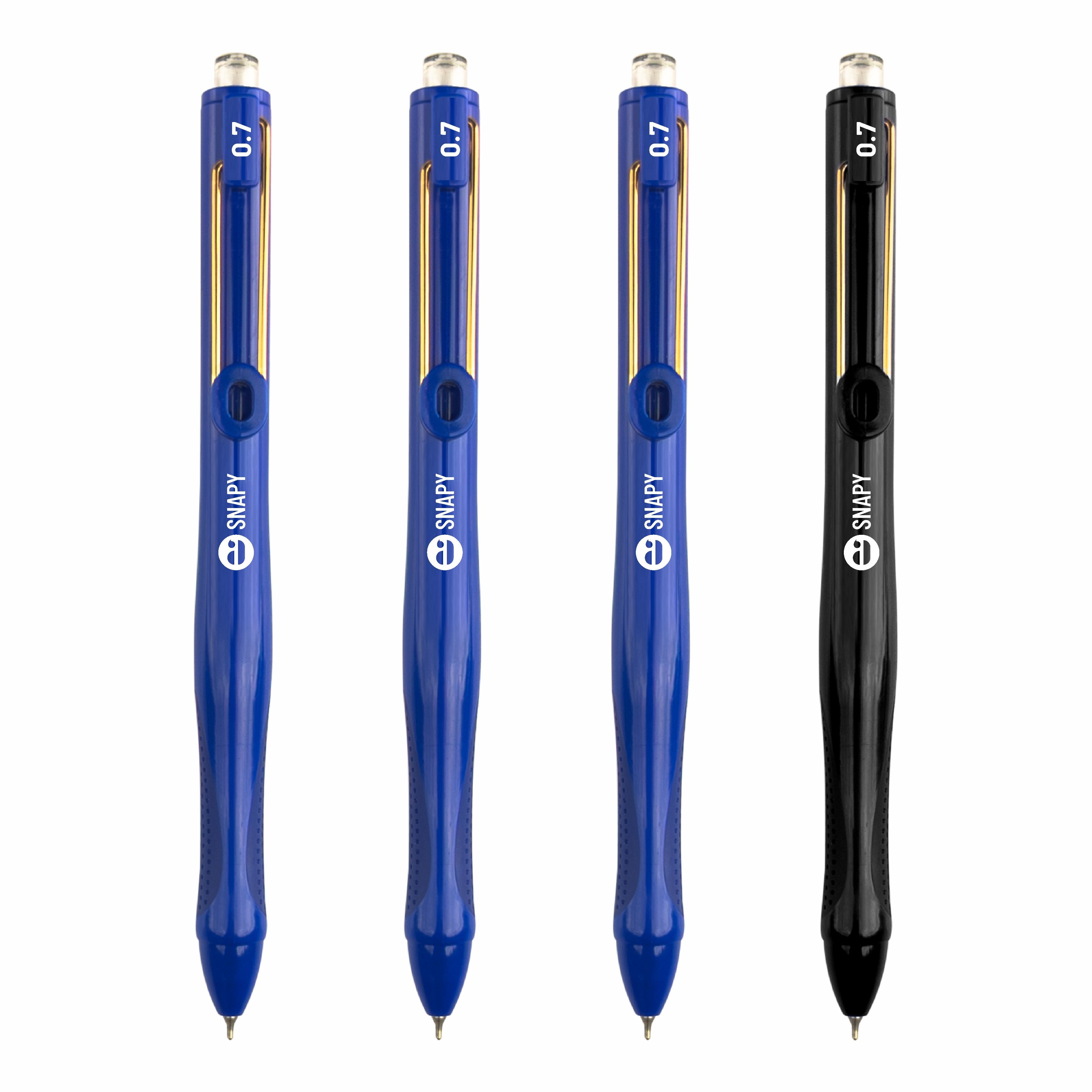 Anupam Snapy Gel Pens, Waterproof Quick Dry Ink, 0.7mm Fine Point Retractable Smooth Writing Pens