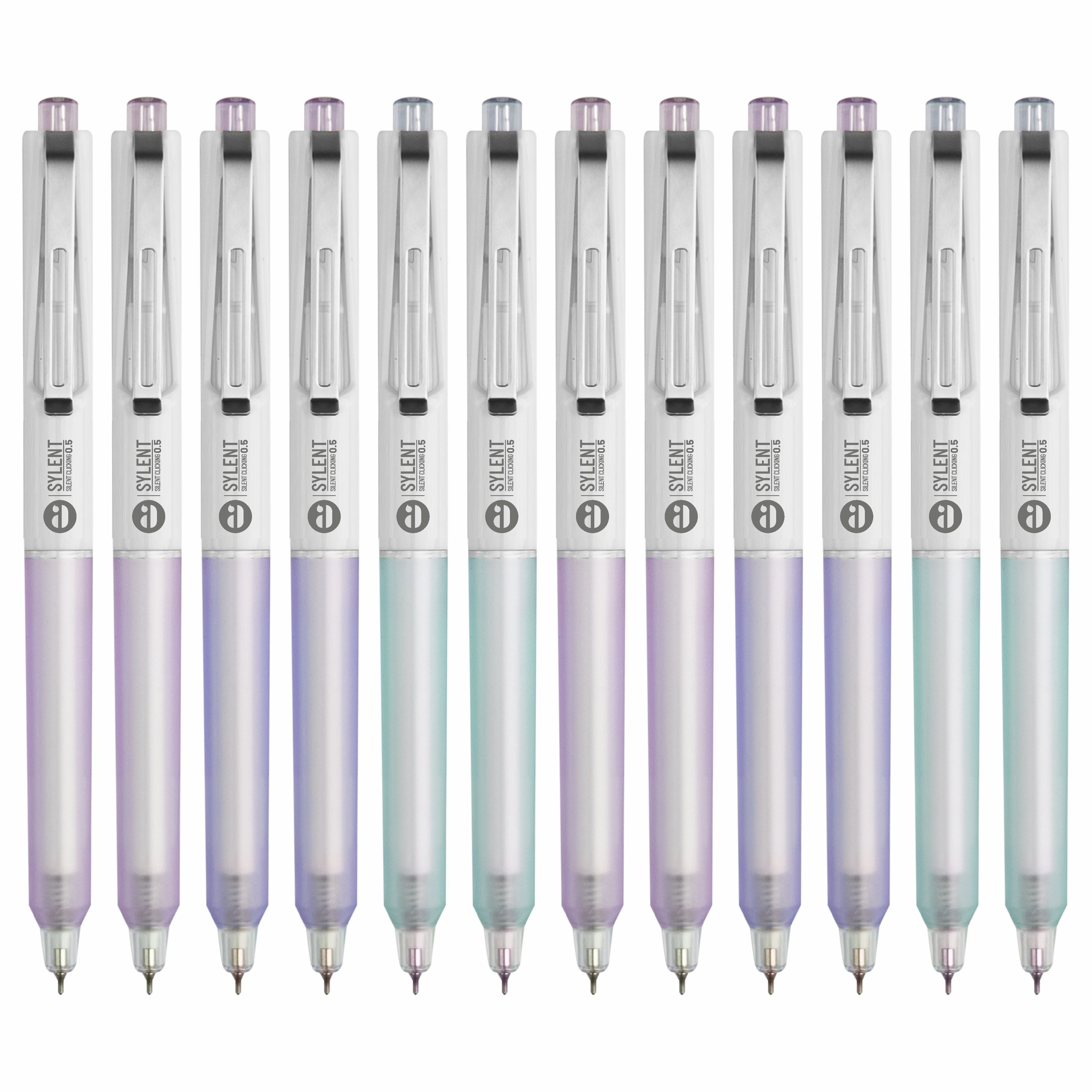 Anupam Sylent Gel Pens, Waterproof Quick Dry Ink, 0.5mm Fine Point Retractable Smooth Writing Pens for Journaling, Writing Gel Pen