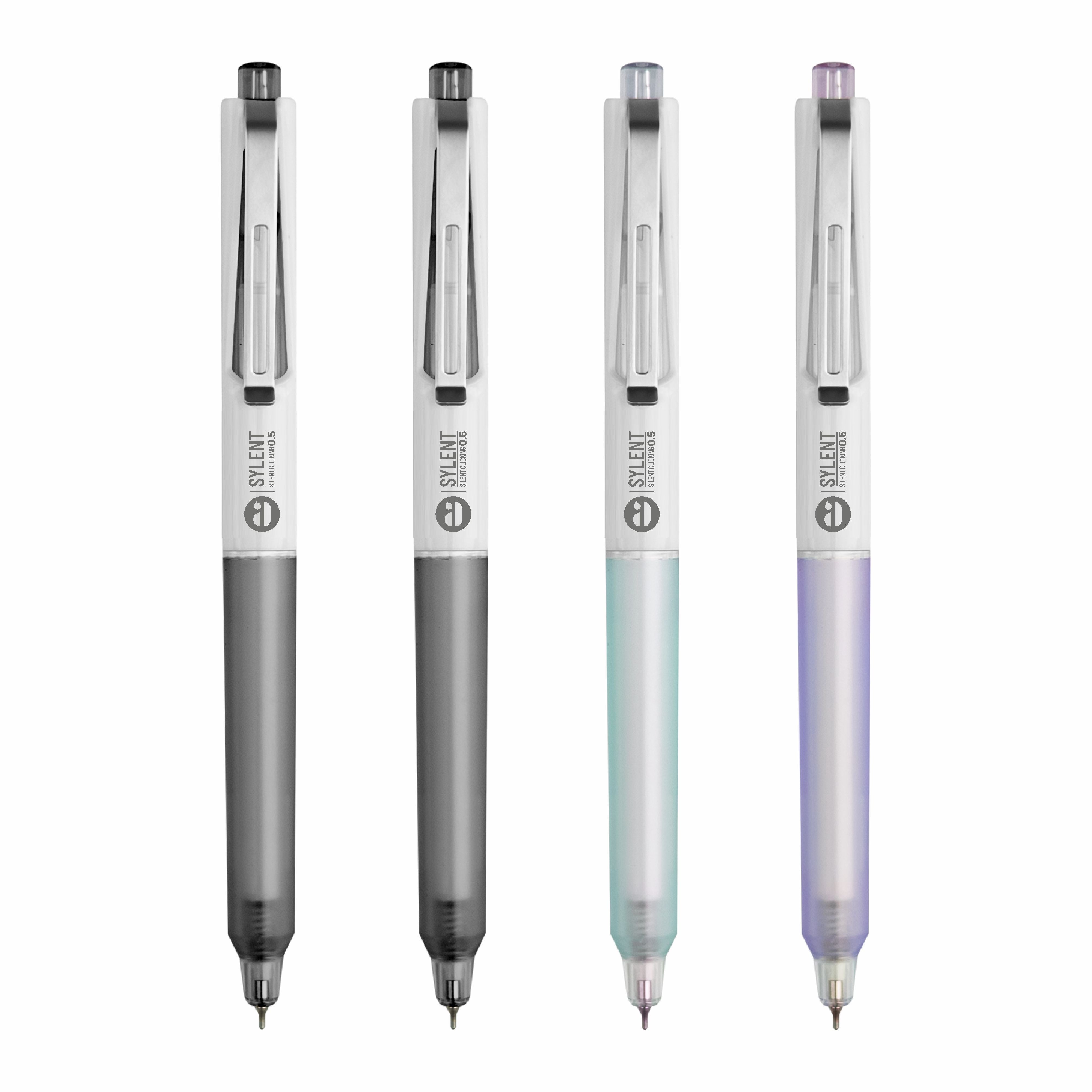 Anupam Sylent Gel Pens, Waterproof Quick Dry Ink, 0.5mm Fine Point Retractable Smooth Writing Pens for Journaling, Writing Gel Pen
