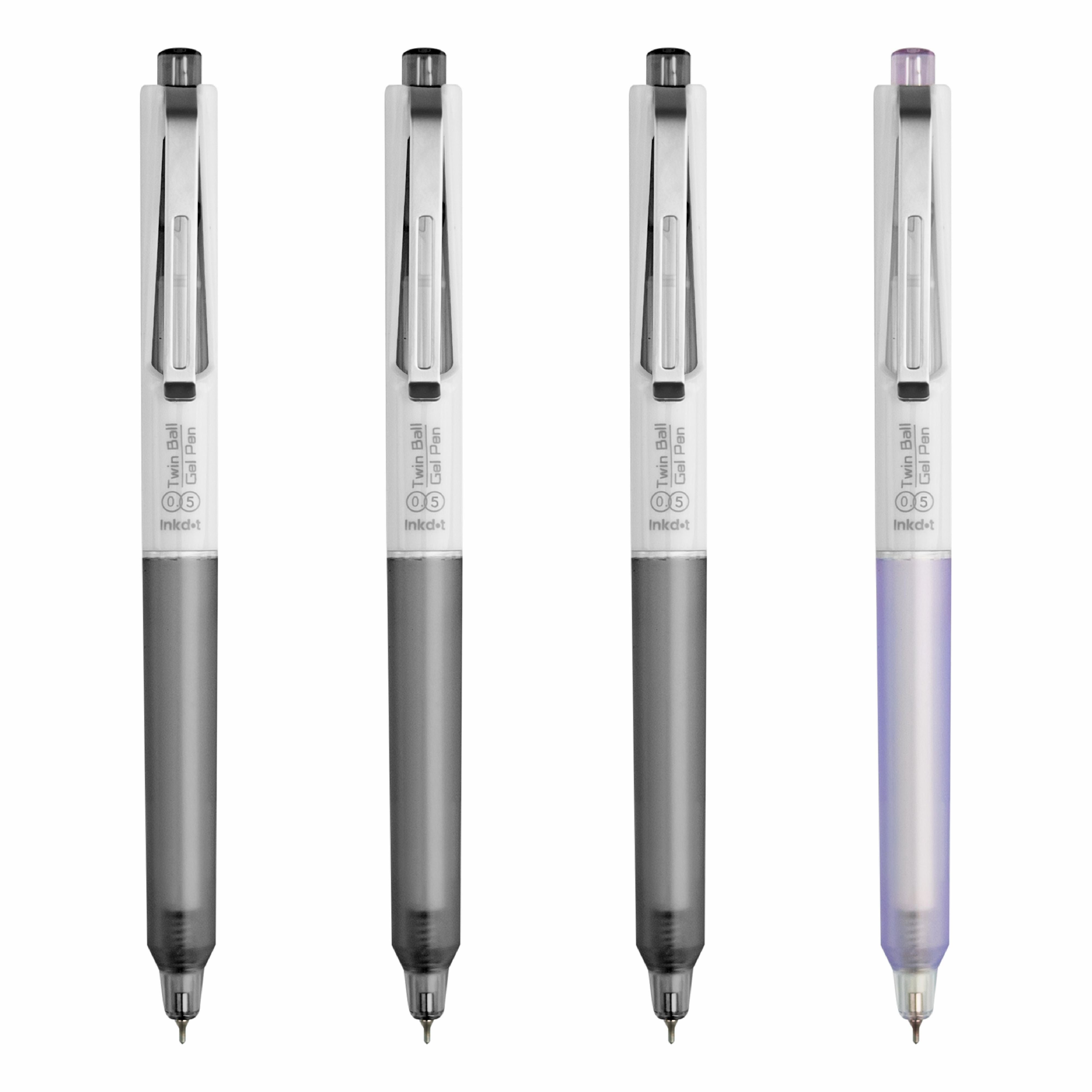 Anupam Sylent Blue Gel Pens, Waterproof Quick Dry Blue Ink, 0.5mm Fine Point Retractable Smooth Writing Pens for Journaling, Writing Gel Pen