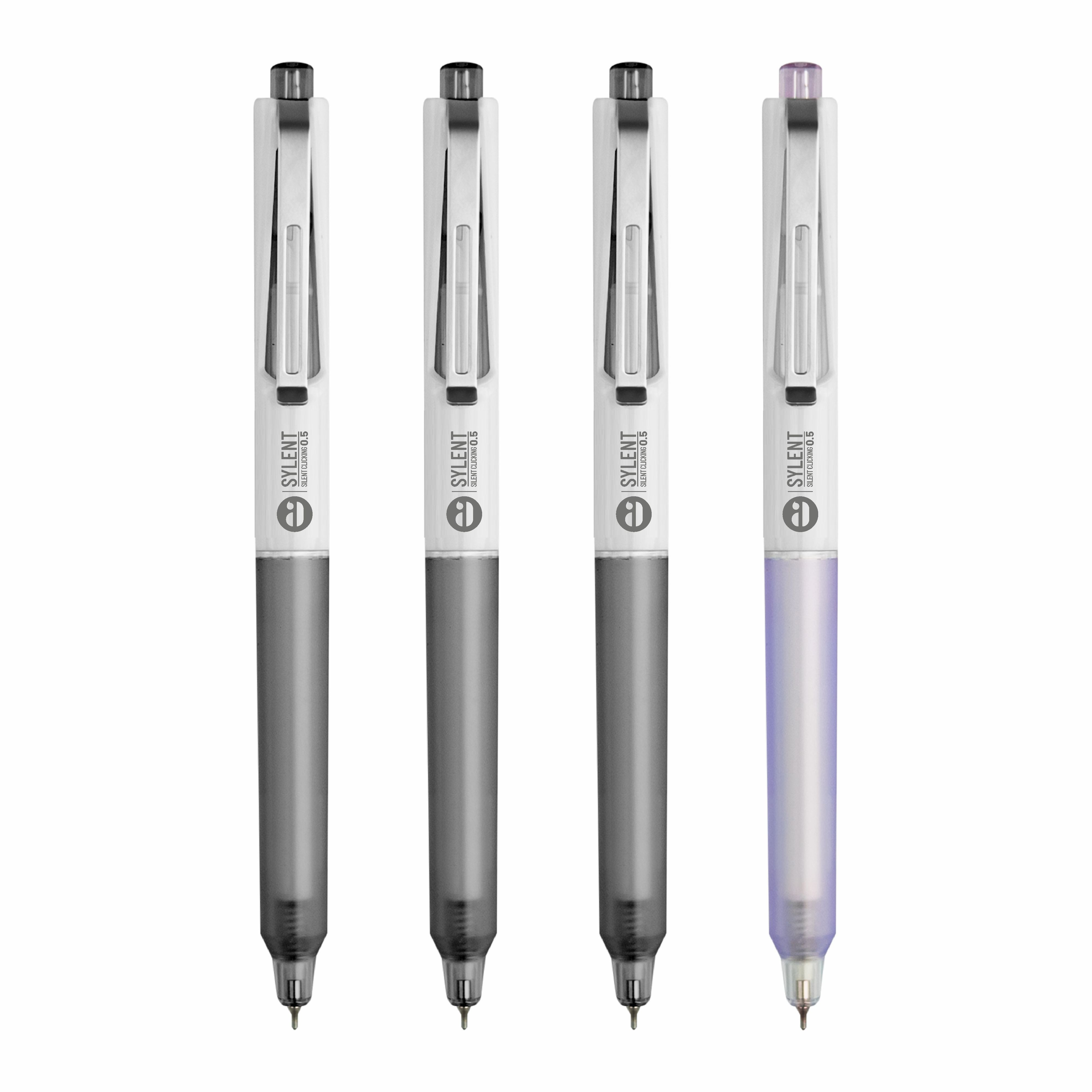 Anupam Sylent Gel Pens, Waterproof Quick Dry Ink, 0.5mm Fine Point Retractable Smooth Writing Pens for Journaling, Writing Gel Pen