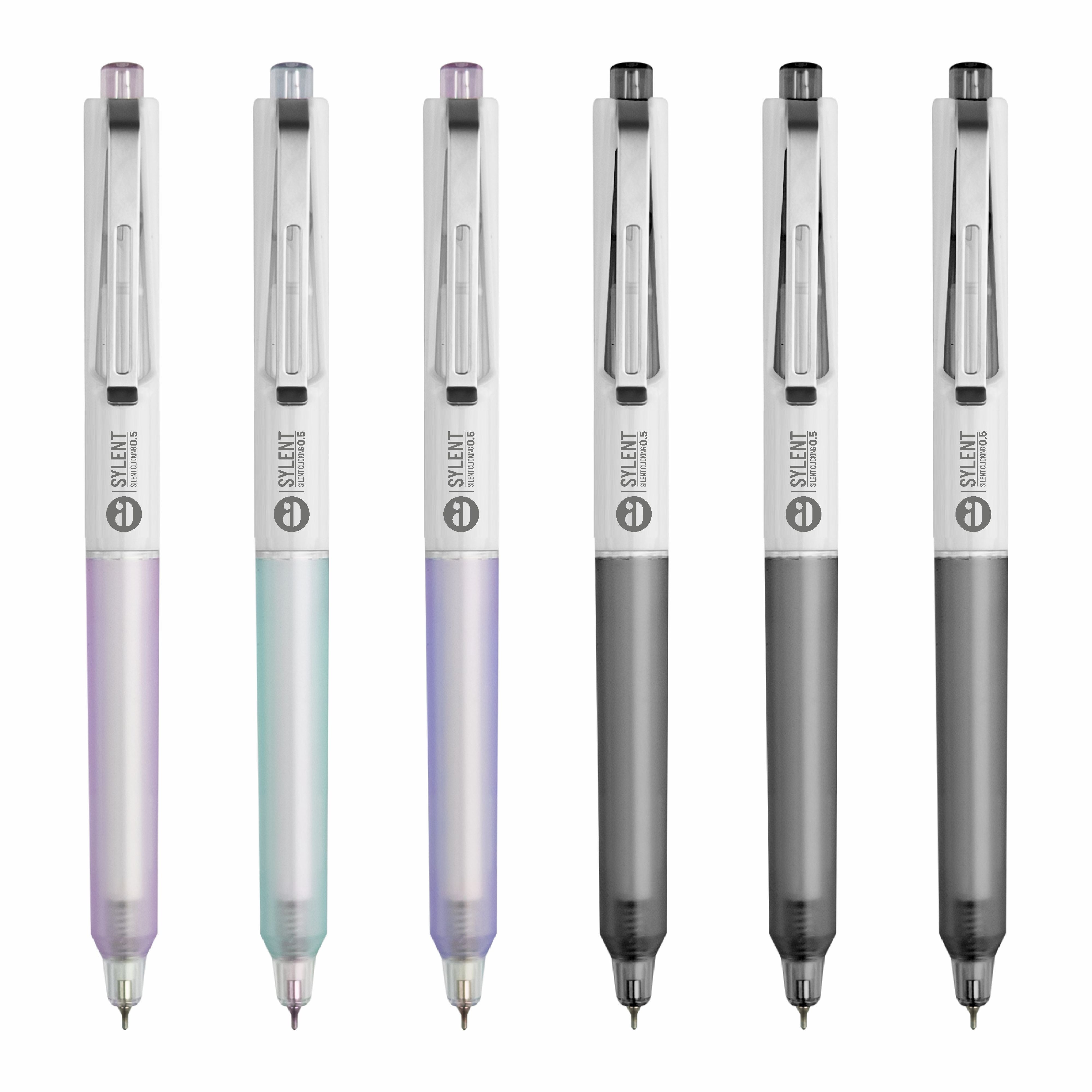 Anupam Sylent Gel Pens, Waterproof Quick Dry Ink, 0.5mm Fine Point Retractable Smooth Writing Pens for Journaling, Writing Gel Pen