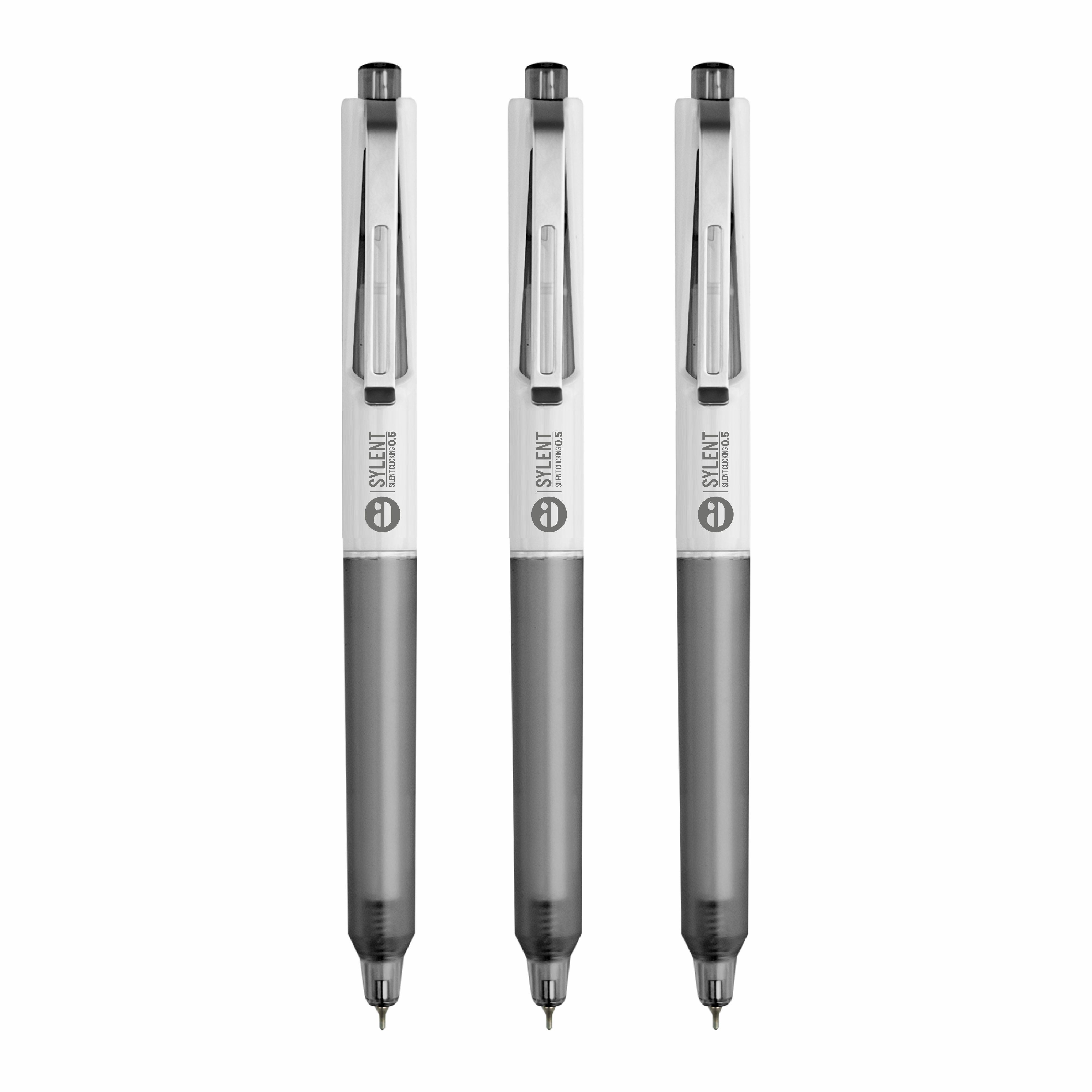 Anupam Sylent Gel Pens, Waterproof Quick Dry Ink, 0.5mm Fine Point Retractable Smooth Writing Pens for Journaling, Writing Gel Pen